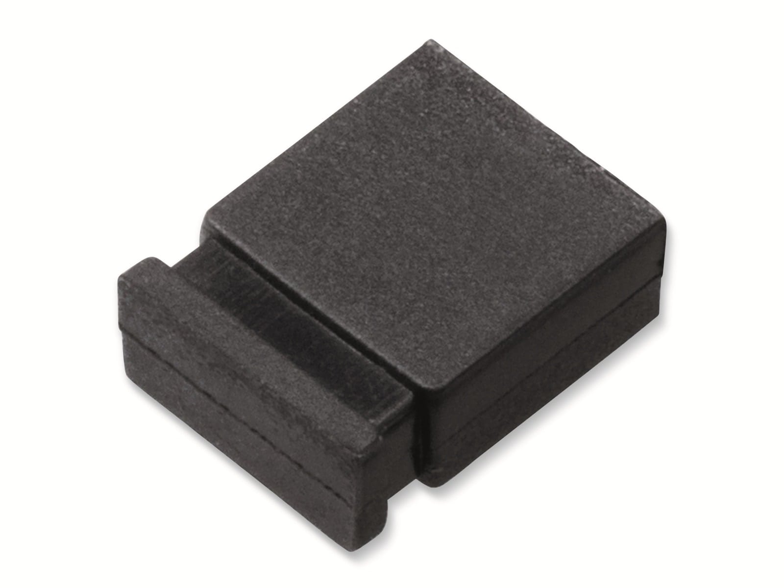Kurzschlussbrücke / Jumper, schwarz, 2,54 mm, oben geschlossen, 2 Pol Kurzschlussbrücke / Jumper, schwarz, 2,54 mm, oben geschlossen, 2 Pol