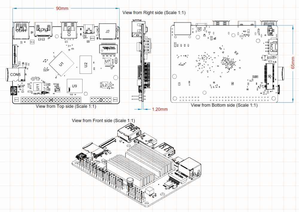 ODROID-M1S Einplatinen-Computer mit IO Header, 4 GB RAM ODROID-M1S Einplatinen-Computer mit IO Header, 4 GB RAM
