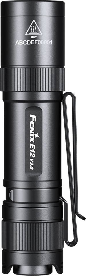 FENIX LED-Taschenlampe E12 V3.0, schwarz FENIX LED-Taschenlampe E12 V3.0, schwarz