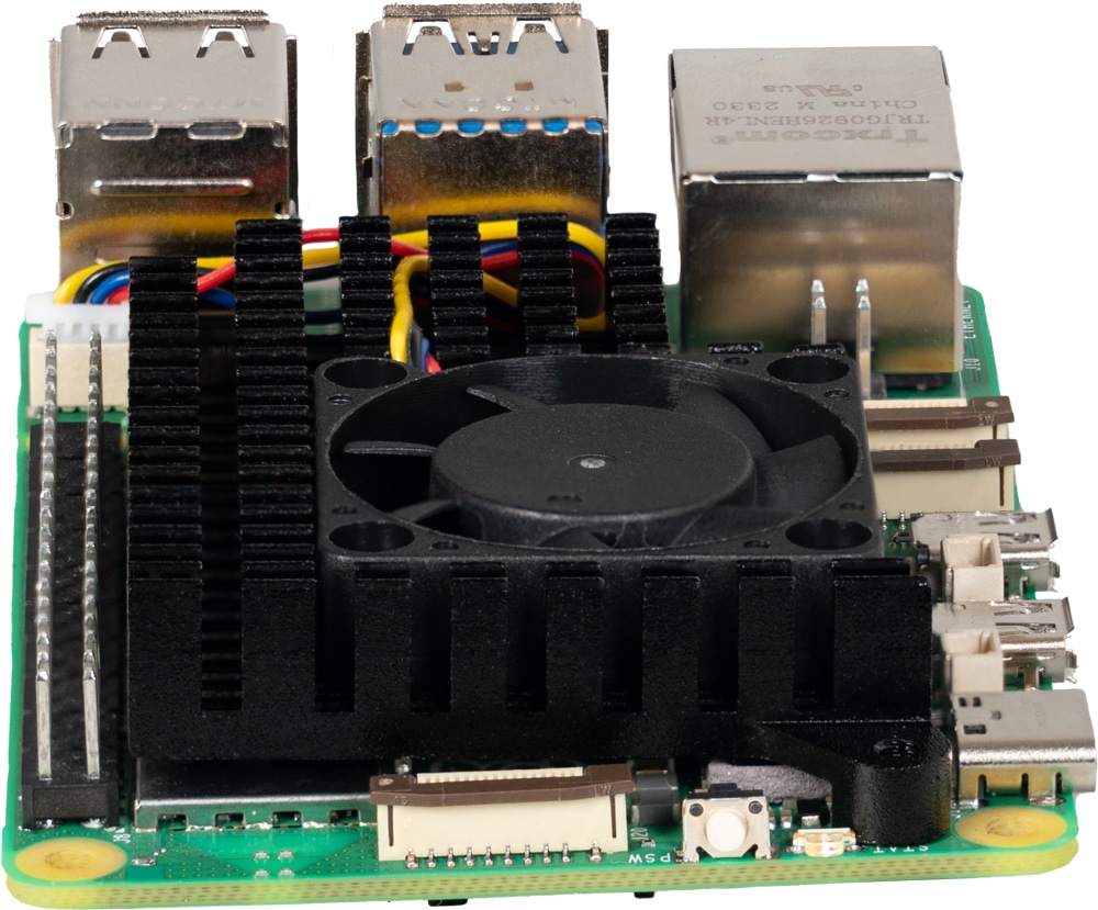 JOY-IT Aluminiumkühlkörper mit integriertem Lüfter, RB-heatsink5, für Raspberry Pi 5 JOY-IT Aluminiumkühlkörper mit integriertem Lüfter, RB-heatsink5, für Raspberry Pi 5