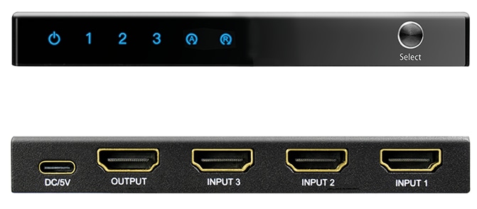 LOGILINK HDMI-Switch HD0062, 3x 1-Port, 4K/60 Hz, schwarz LOGILINK HDMI-Switch HD0062, 3x 1-Port, 4K/60 Hz, schwarz