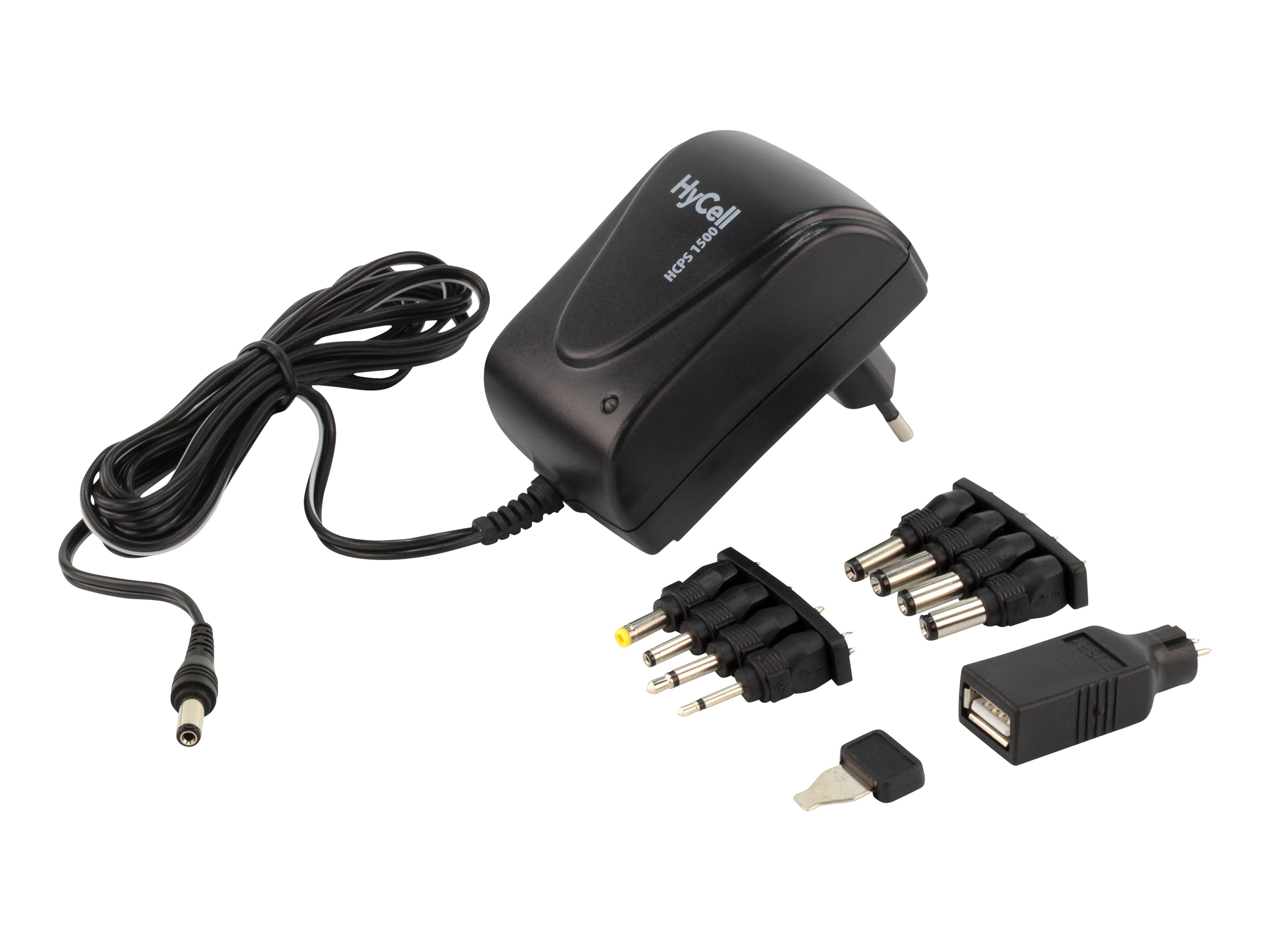 HYCELL Universal-Netzteil HCPS 1500, 3-12 V, 1500mA, 18 W HYCELL Universal-Netzteil HCPS 1500, 3-12 V, 1500mA, 18 W