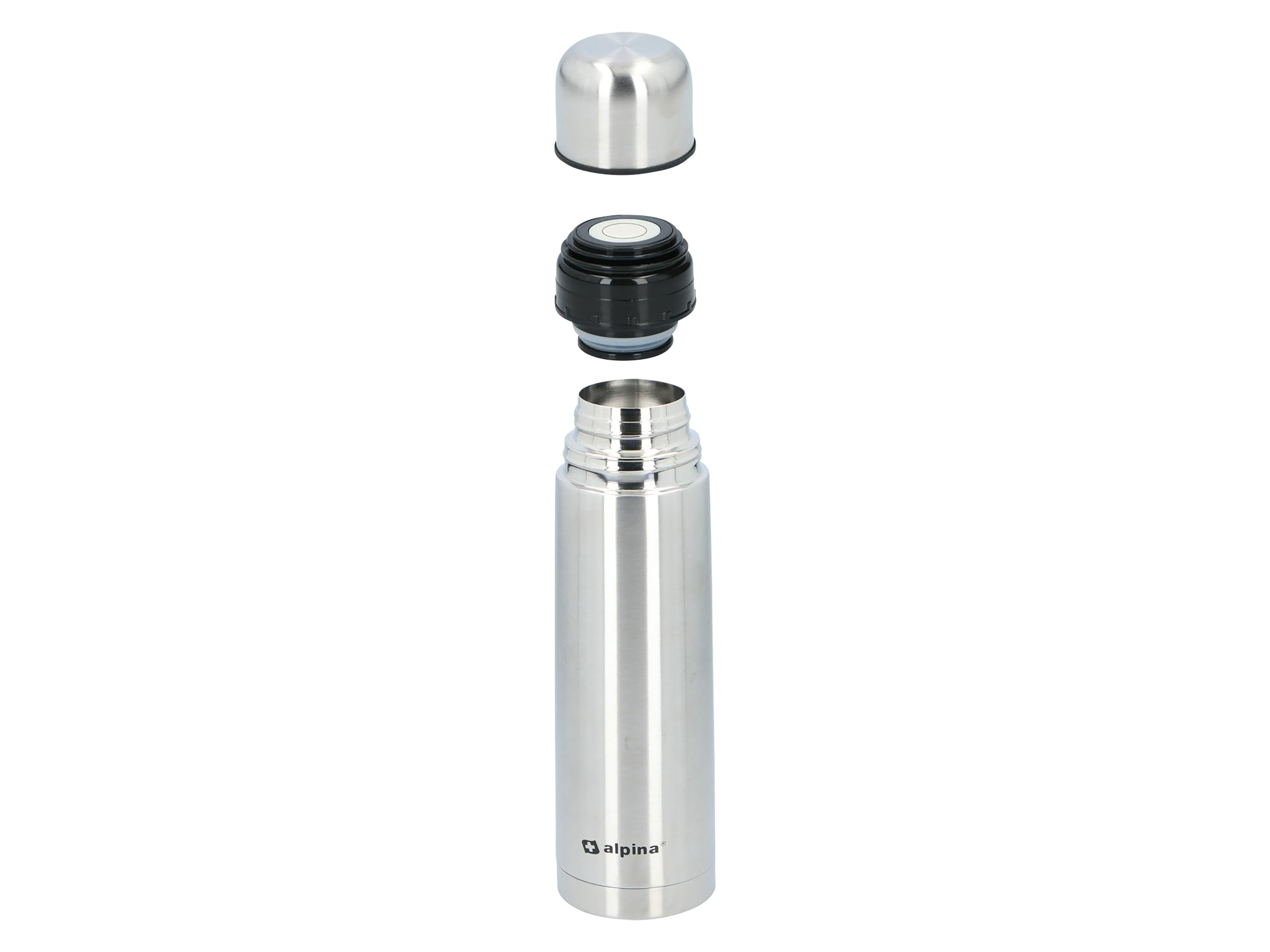 ALPINA Thermoskanne - Isolierkanne, Edelstahl, Doppelwand, mit Becher, 750ml ALPINA Thermoskanne - Isolierkanne, Edelstahl, Doppelwand, mit Becher, 750ml