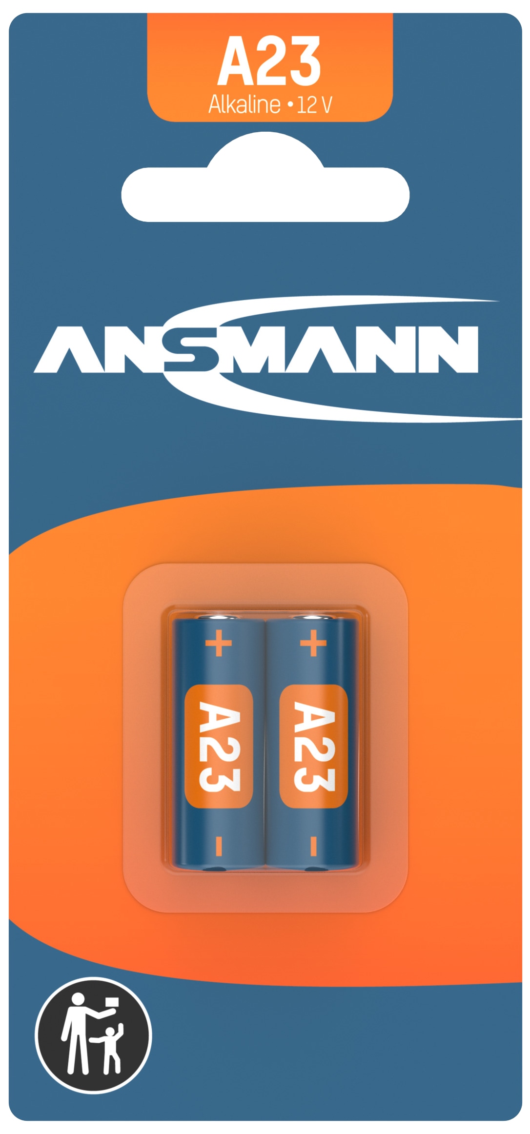 ANSMANN Batterie, Alkaline, A23 / LR23, 12 V, 2 Stück ANSMANN Batterie, Alkaline, A23 / LR23, 12 V, 2 Stück