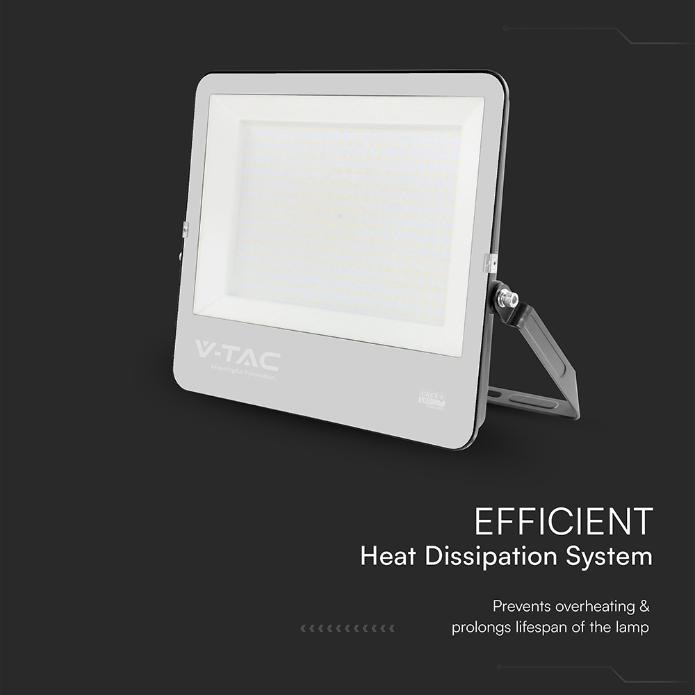 V-TAC LED-Fluter VT-44003, 300W, 4000K, EEK: D, CREE Chip, 40500lm, IP65, schwarz