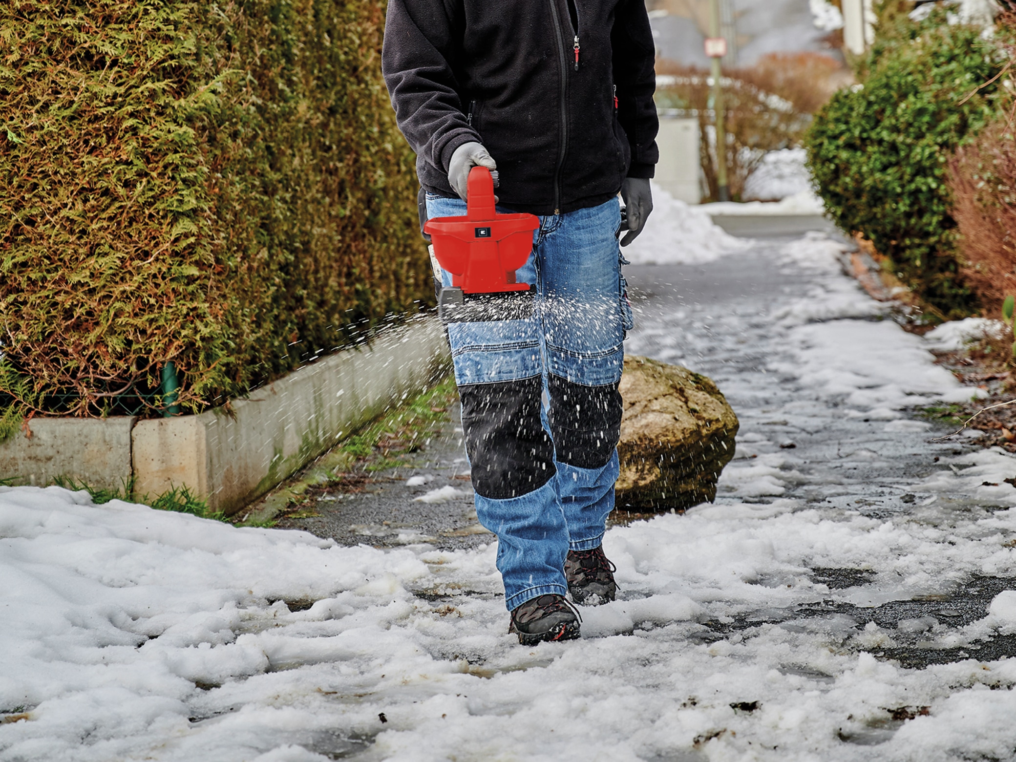 EINHELL Akku-Streuer GE-US 18 Li + Starterset