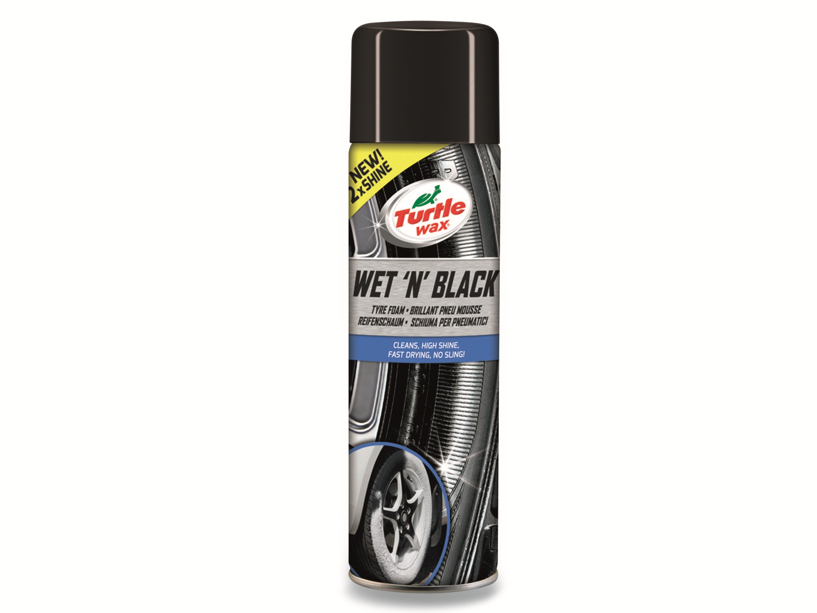 TURTLE WAX Reifenschaum Wet 'N' Black, 500 ml TURTLE WAX Reifenschaum Wet 'N' Black, 500 ml