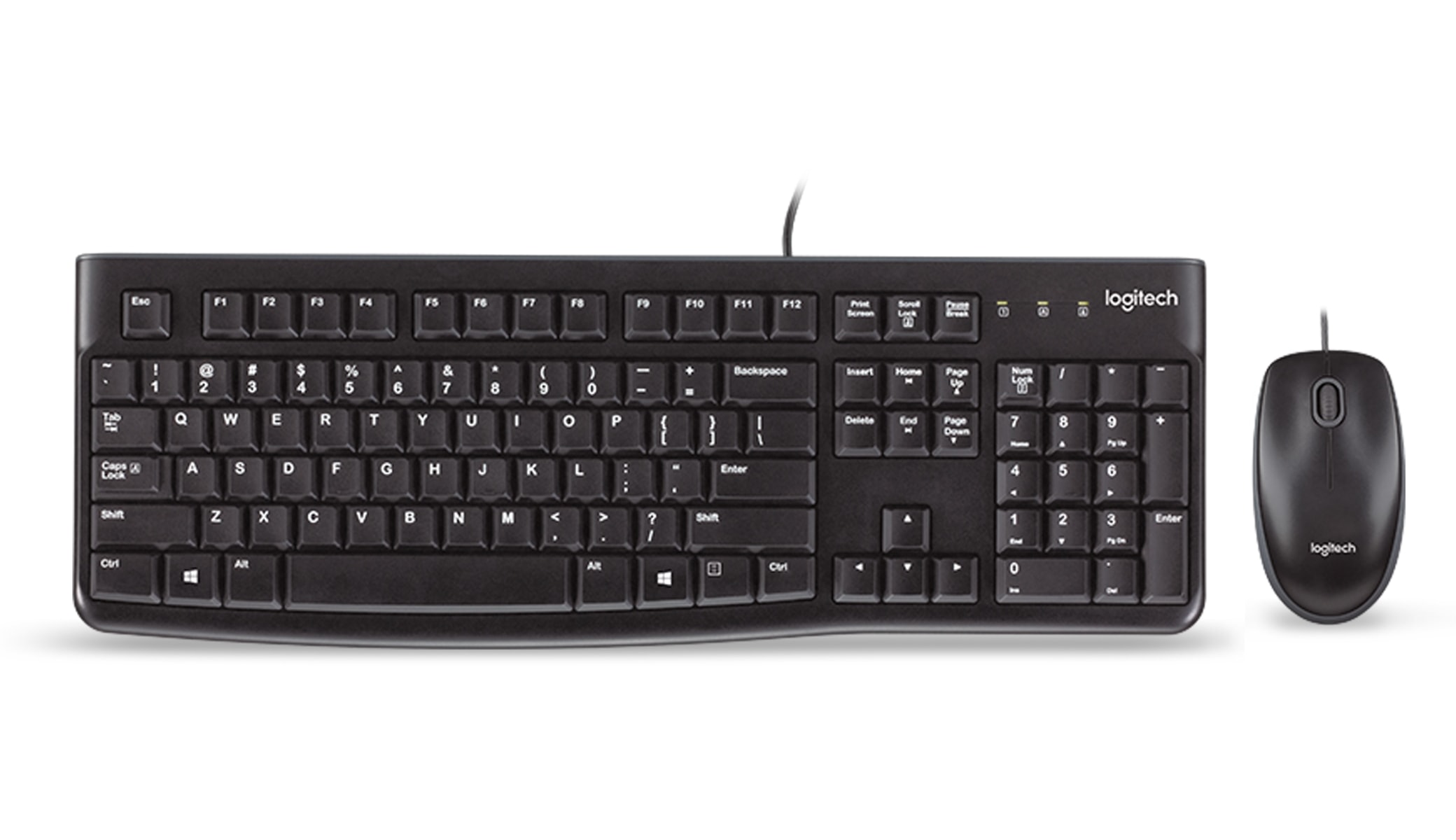 LOGITECH USB-Tastatur- und Maus-Set MK120, schwarz LOGITECH USB-Tastatur- und Maus-Set MK120, schwarz