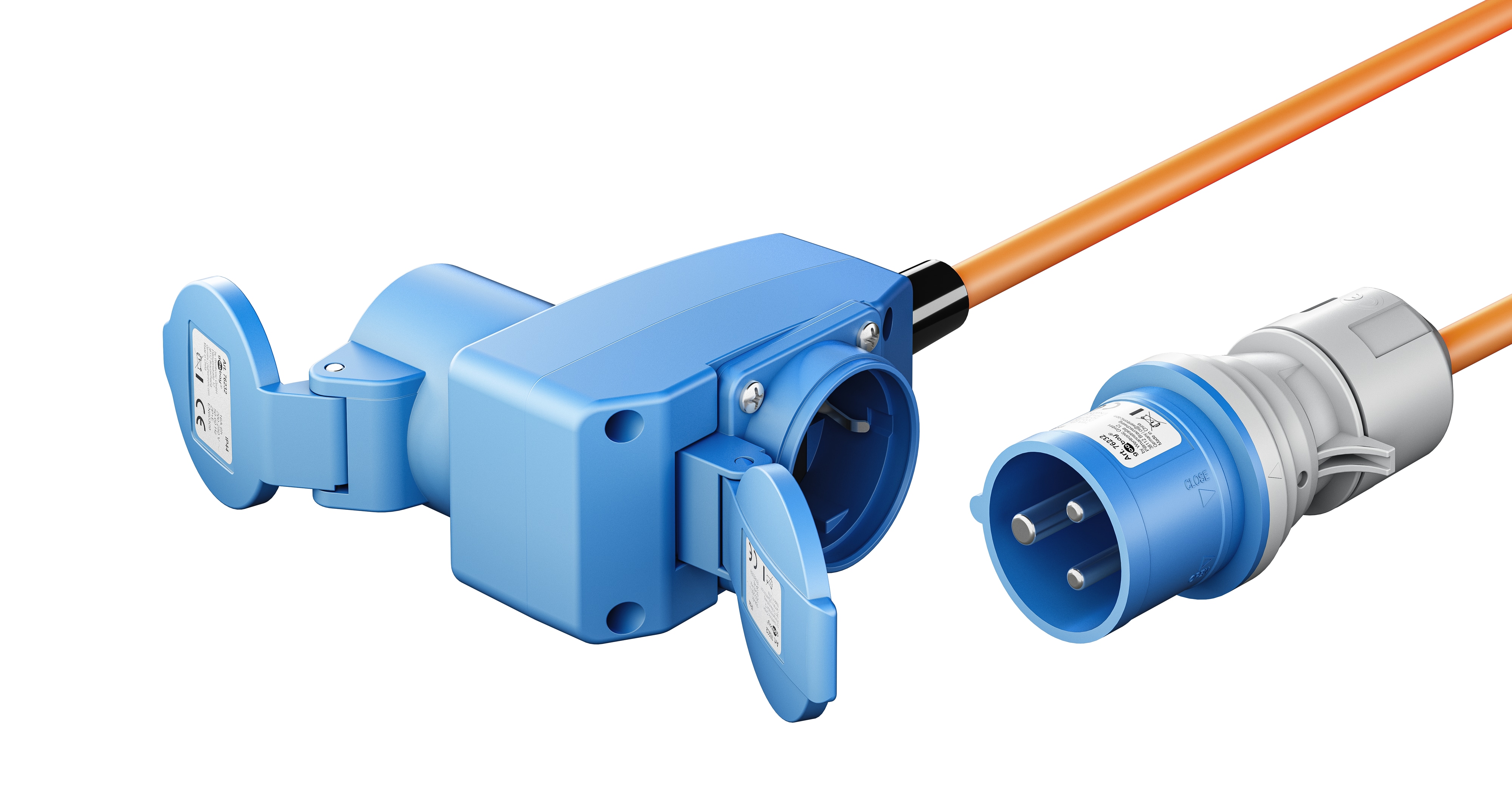 GOOBAY CEE-Adapterkabel 76232, 1,5 m, Stecker zu Kupplung + Schutzkontakt Kupplung GOOBAY CEE-Adapterkabel 76232, 1,5 m, Stecker zu Kupplung + Schutzkontakt Kupplung