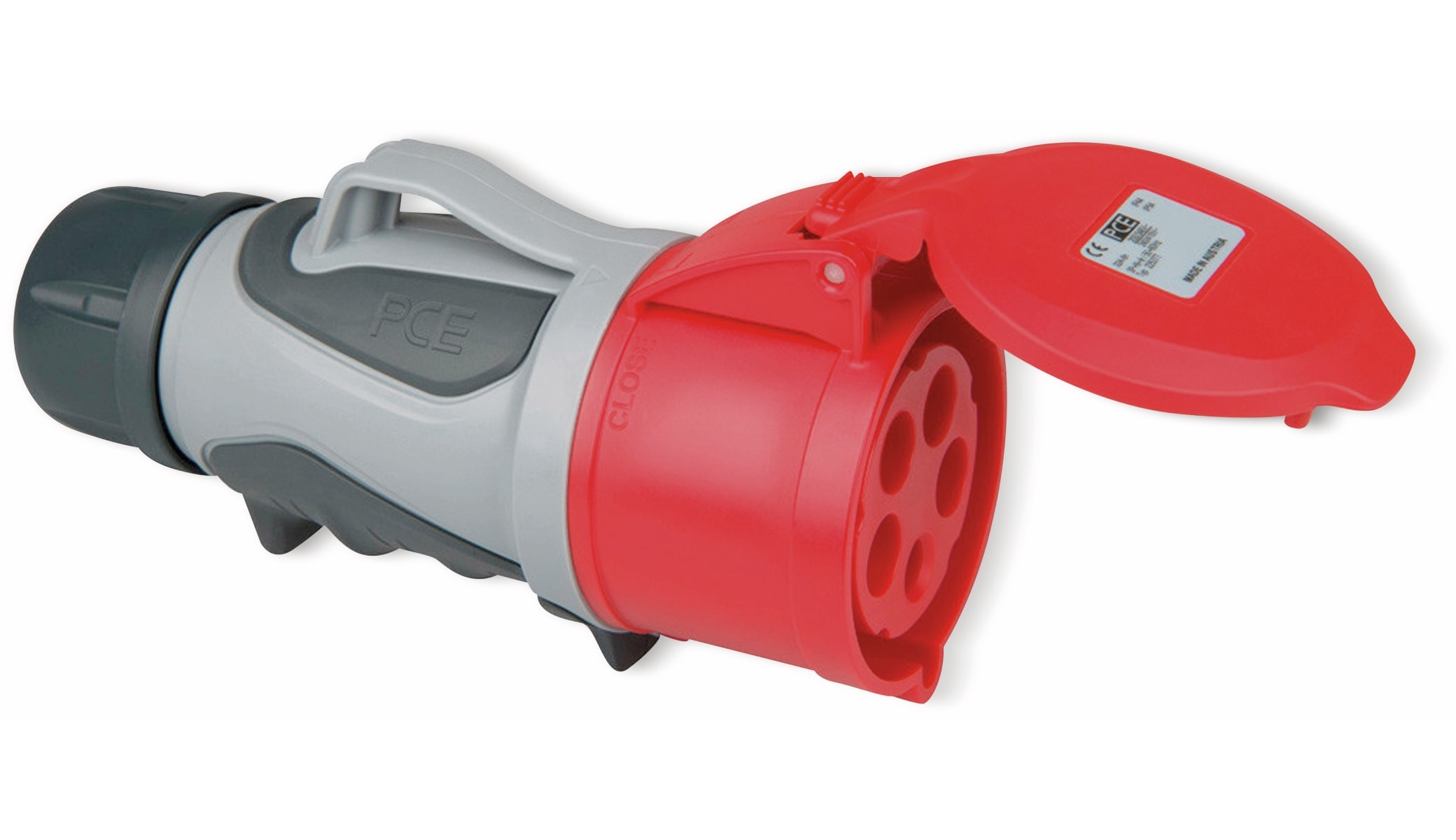 PCE CEE-Kupplung GRIP TT, 32 A, 5-polig PCE CEE-Kupplung GRIP TT, 32 A, 5-polig
