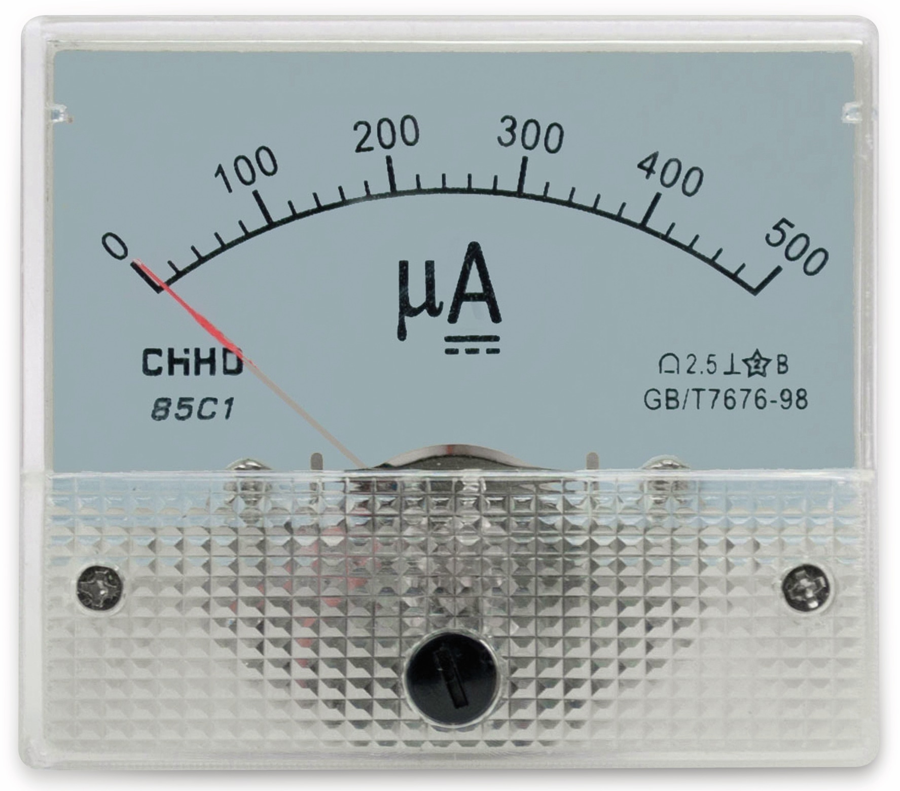 Einbau-Messinstrument, 0...500 µA- Einbau-Messinstrument, 0...500 µA-