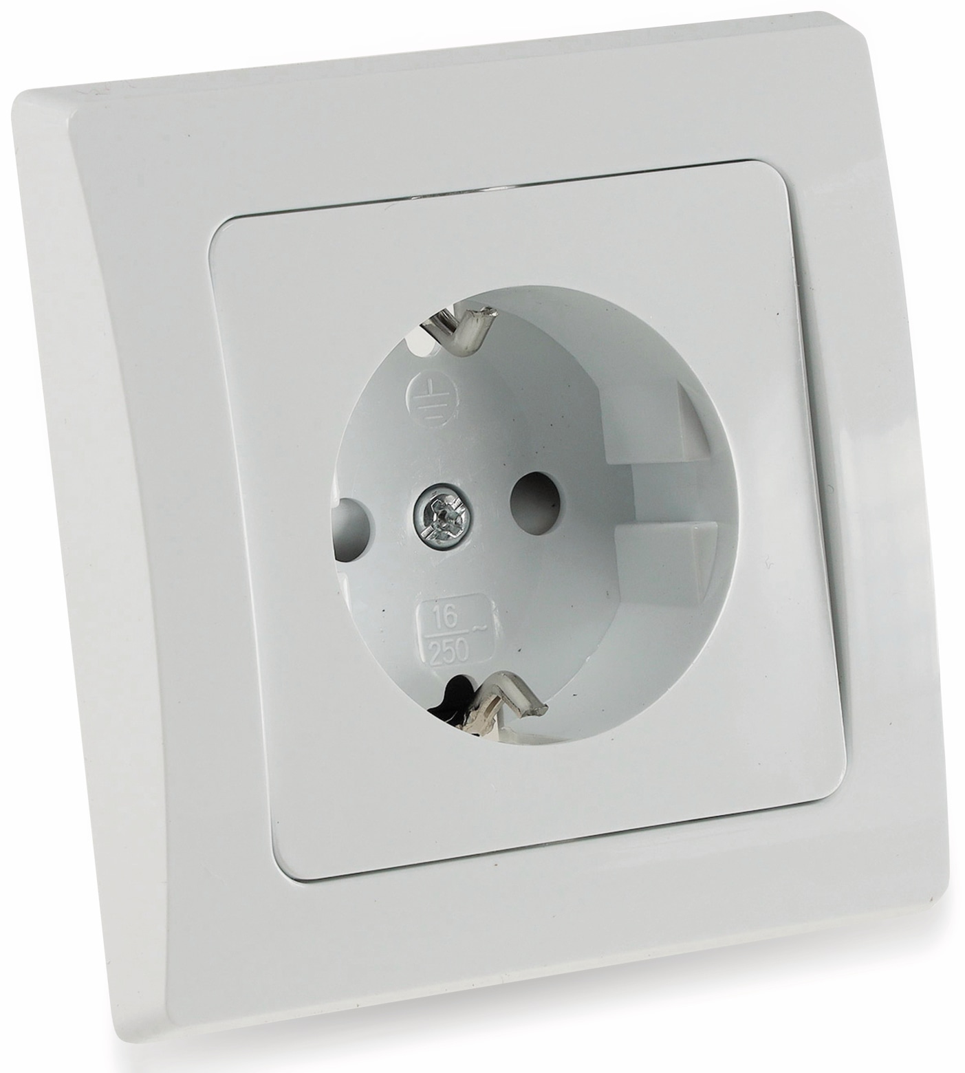 DELPHI Schutzkontakt-Steckdose Klemmanschluss, 16A/230V DELPHI Schutzkontakt-Steckdose Klemmanschluss, 16A/230V