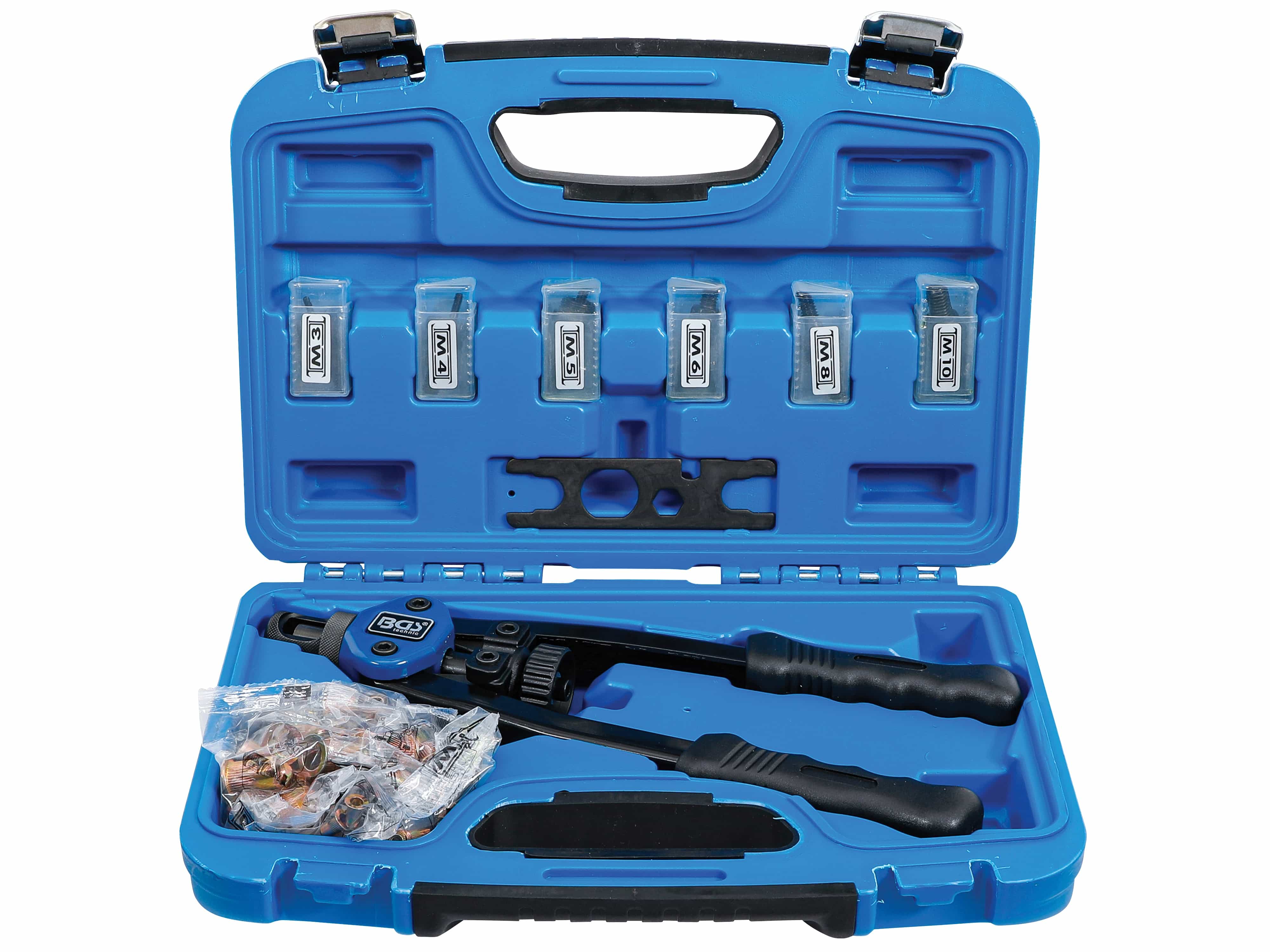 BGS TECHNIC Nietmutternzangen-Set, M3 - M10, 68-teilig BGS TECHNIC Nietmutternzangen-Set, M3 - M10, 68-teilig
