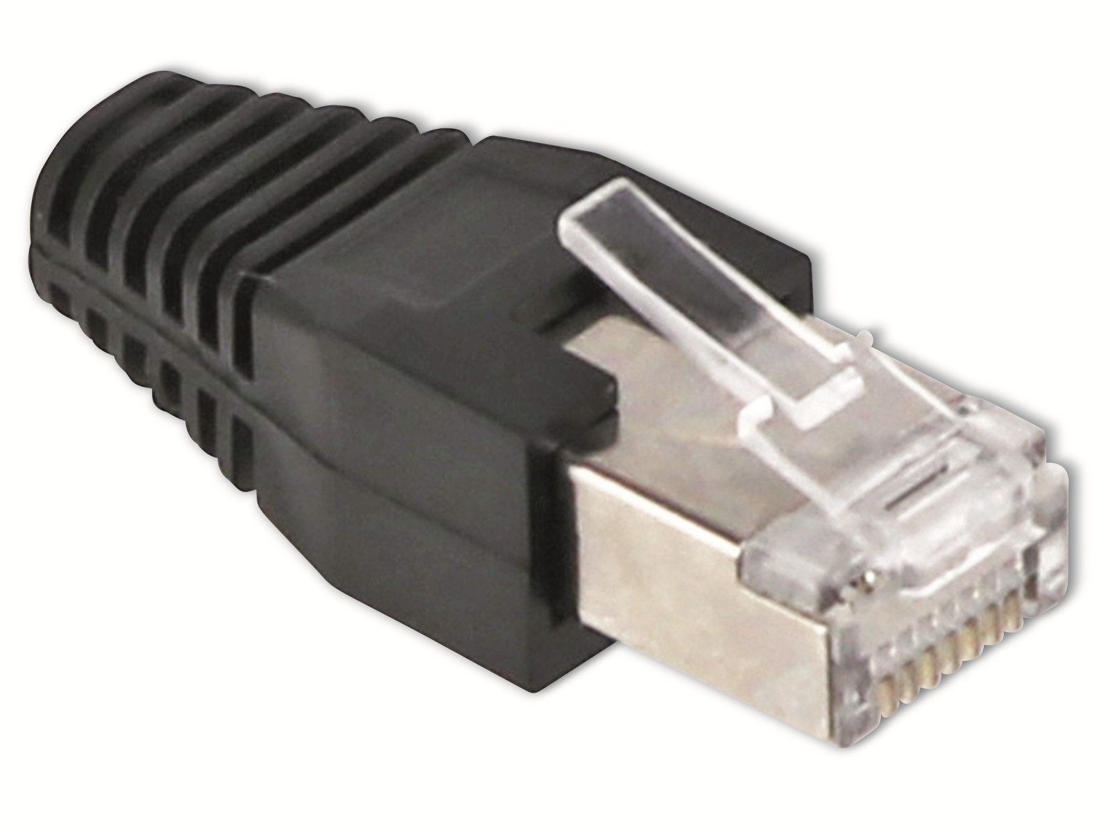 S-IMPULS CAT.6 RJ45-Stecker mit Führungskamm, schwarz, 10 Stück S-IMPULS CAT.6 RJ45-Stecker mit Führungskamm, schwarz, 10 Stück