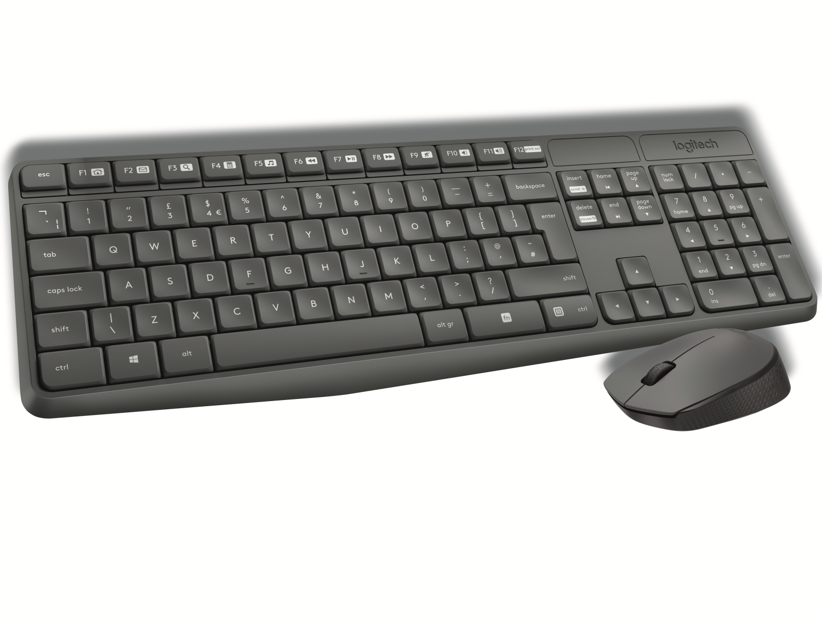 LOGITECH Tastatur- und Maus-Set MK235, Wireless, anthrazit LOGITECH Tastatur- und Maus-Set MK235, Wireless, anthrazit