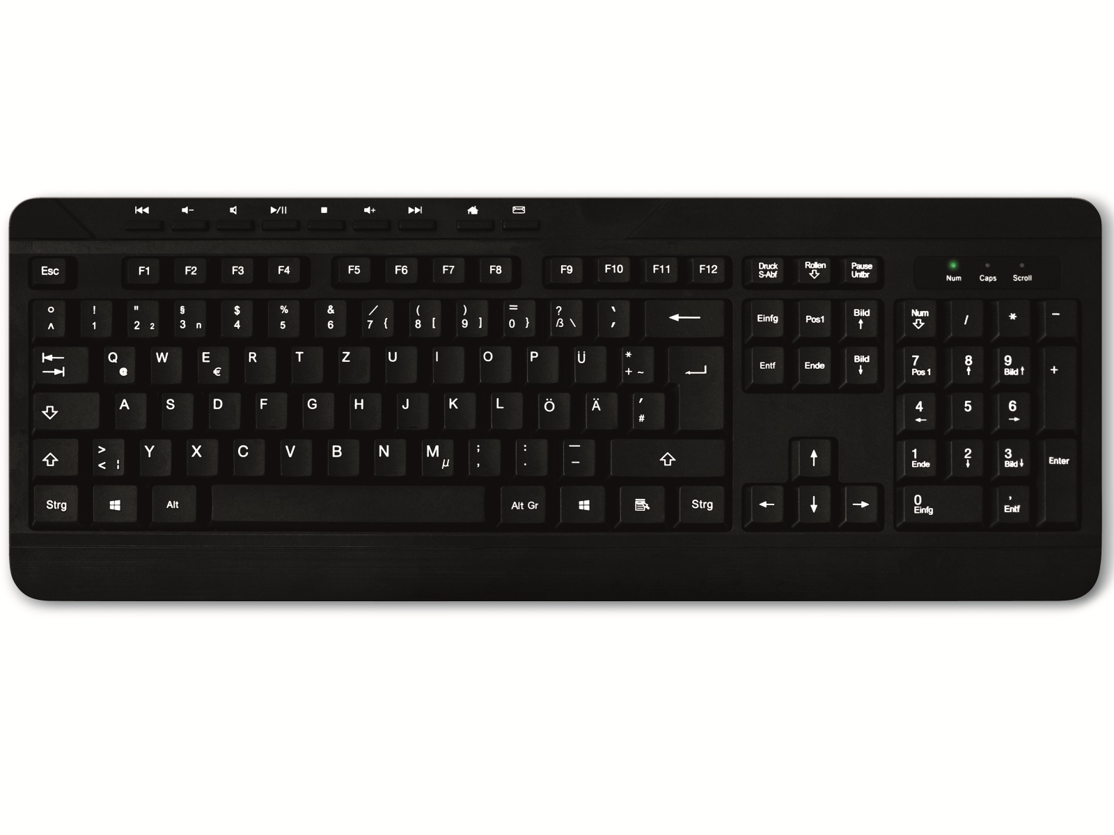 MEDIARANGE USB-Tastatur MROS102, QWERTZ, schwarz MEDIARANGE USB-Tastatur MROS102, QWERTZ, schwarz