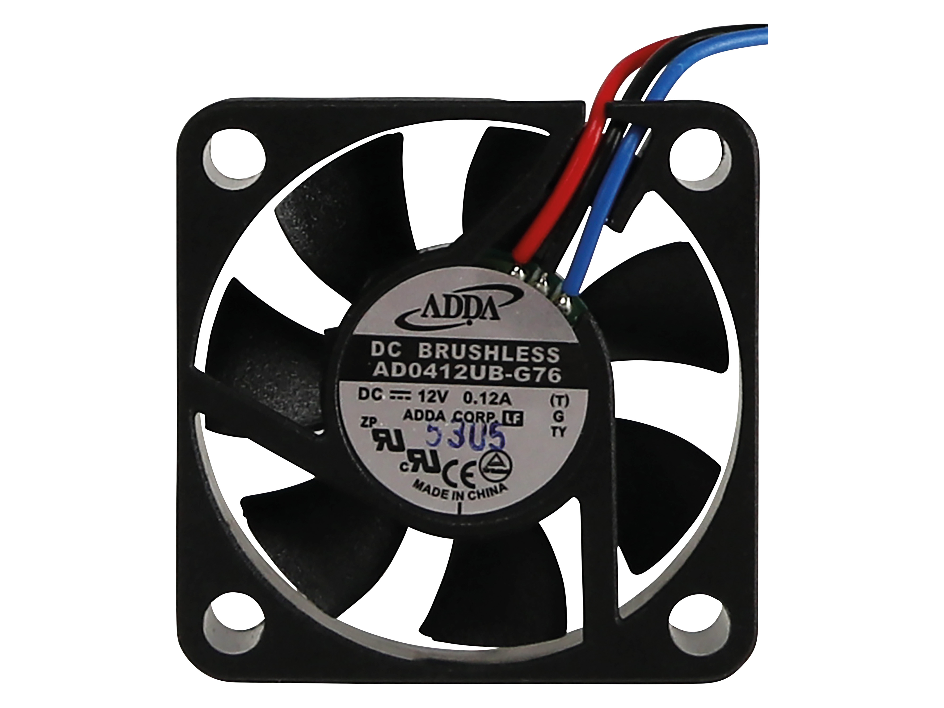 ADDA Axiallüfter AD0412UB-G76, 40x40 mm, 12 V-/0,12 A ADDA Axiallüfter AD0412UB-G76, 40x40 mm, 12 V-/0,12 A