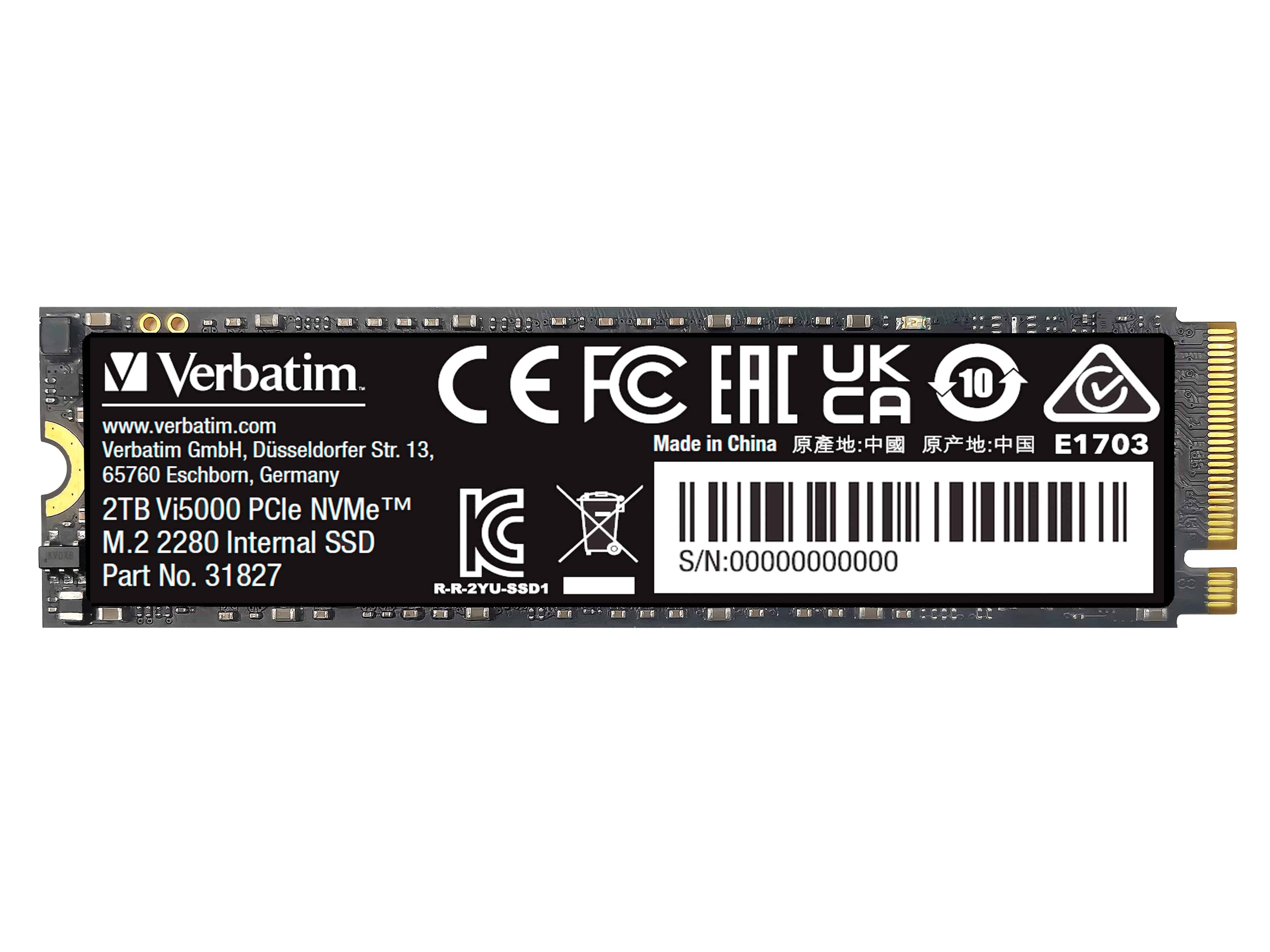 VERBATIM M.2 SSD Vi5000 2TB VERBATIM M.2 SSD Vi5000 2TB