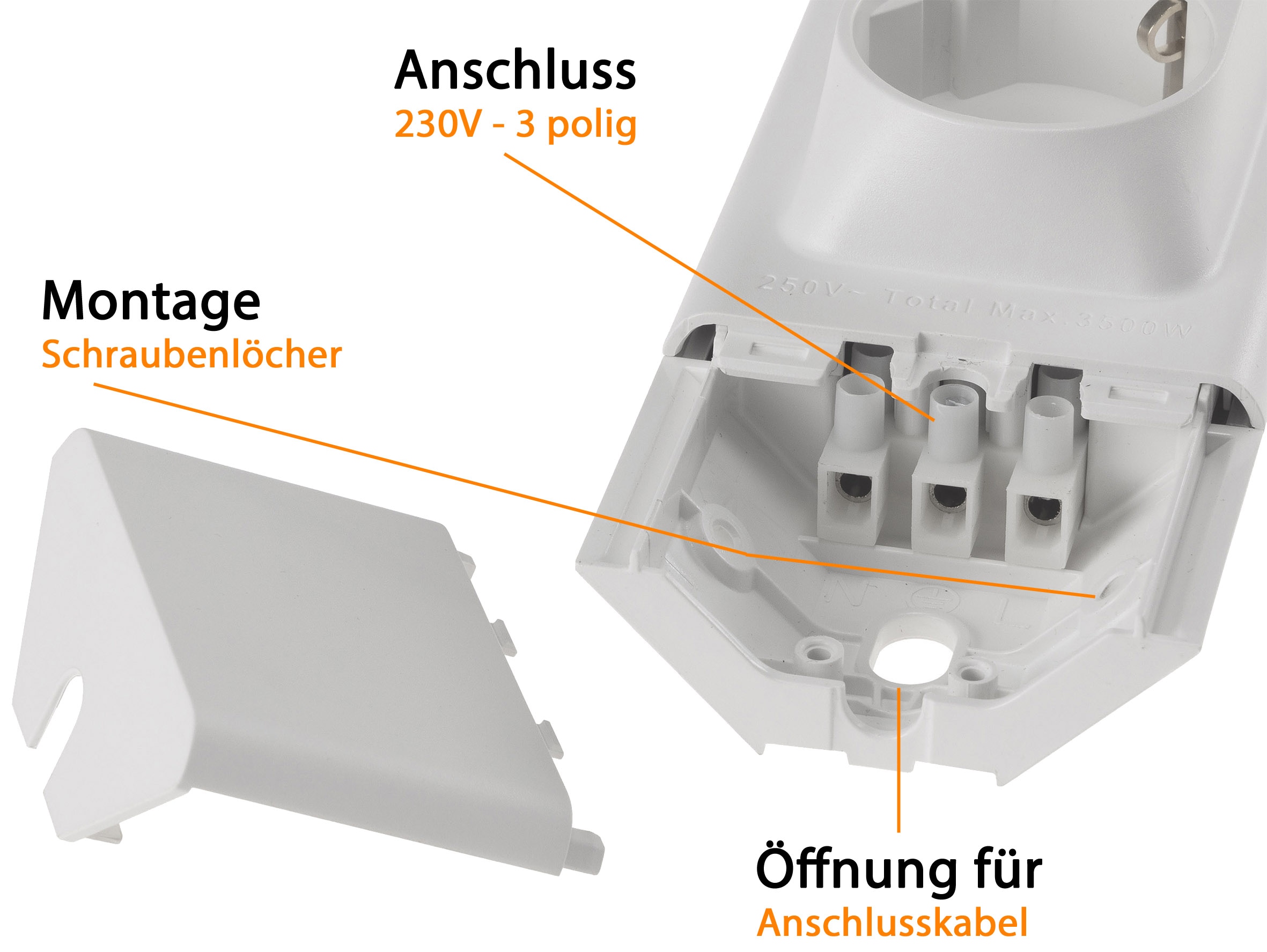CHILITEC LED-Unterbauleuchte Arusha, EEK: F, 18 W, 1778 lm, 60 cm, weiß CHILITEC LED-Unterbauleuchte Arusha, EEK: F, 18 W, 1778 lm, 60 cm, weiß