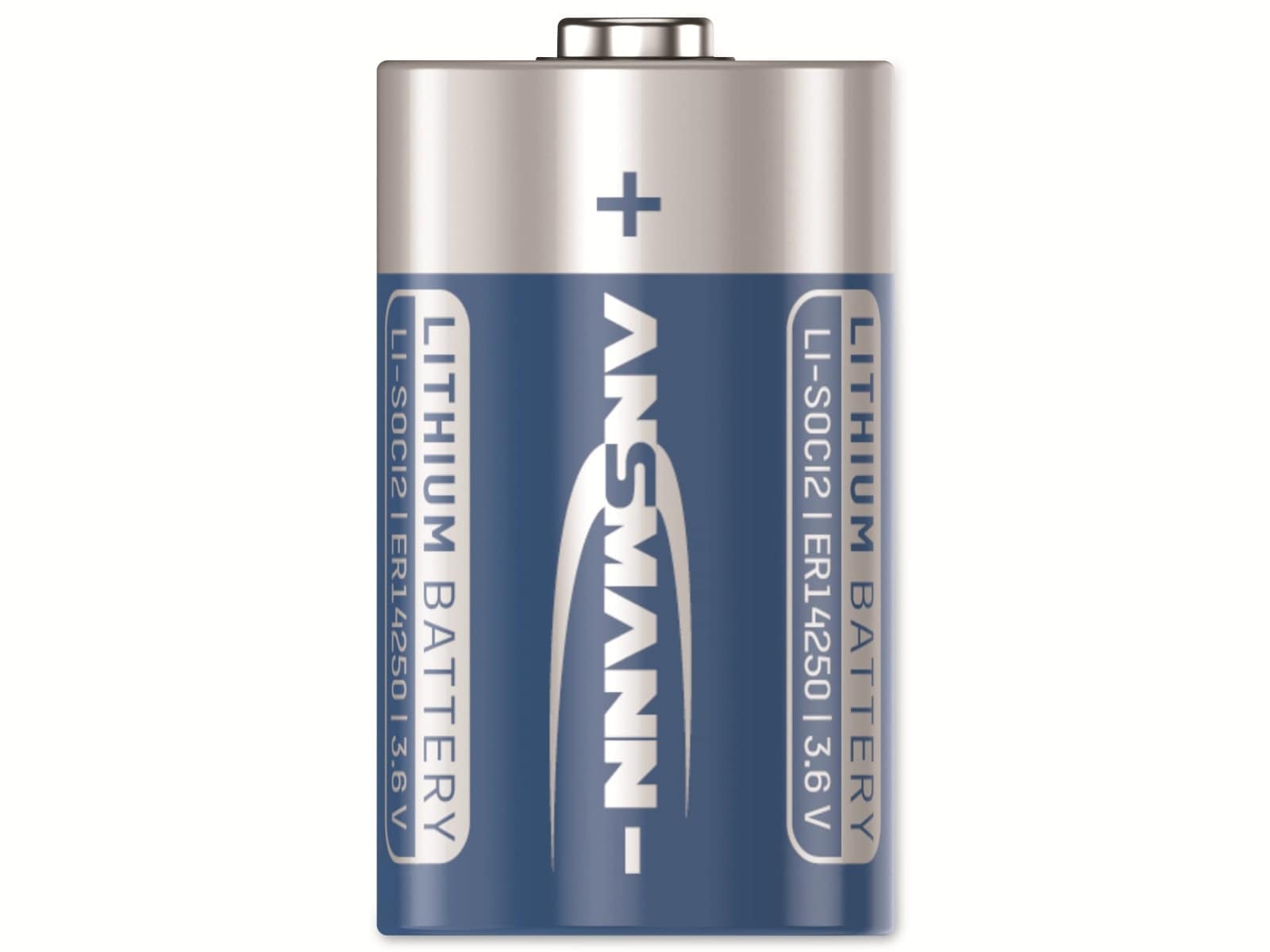 ANSMANN Lithium-Batterie ER14250, 3,6V-, 1200 mAh, AA ANSMANN Lithium-Batterie ER14250, 3,6V-, 1200 mAh, AA