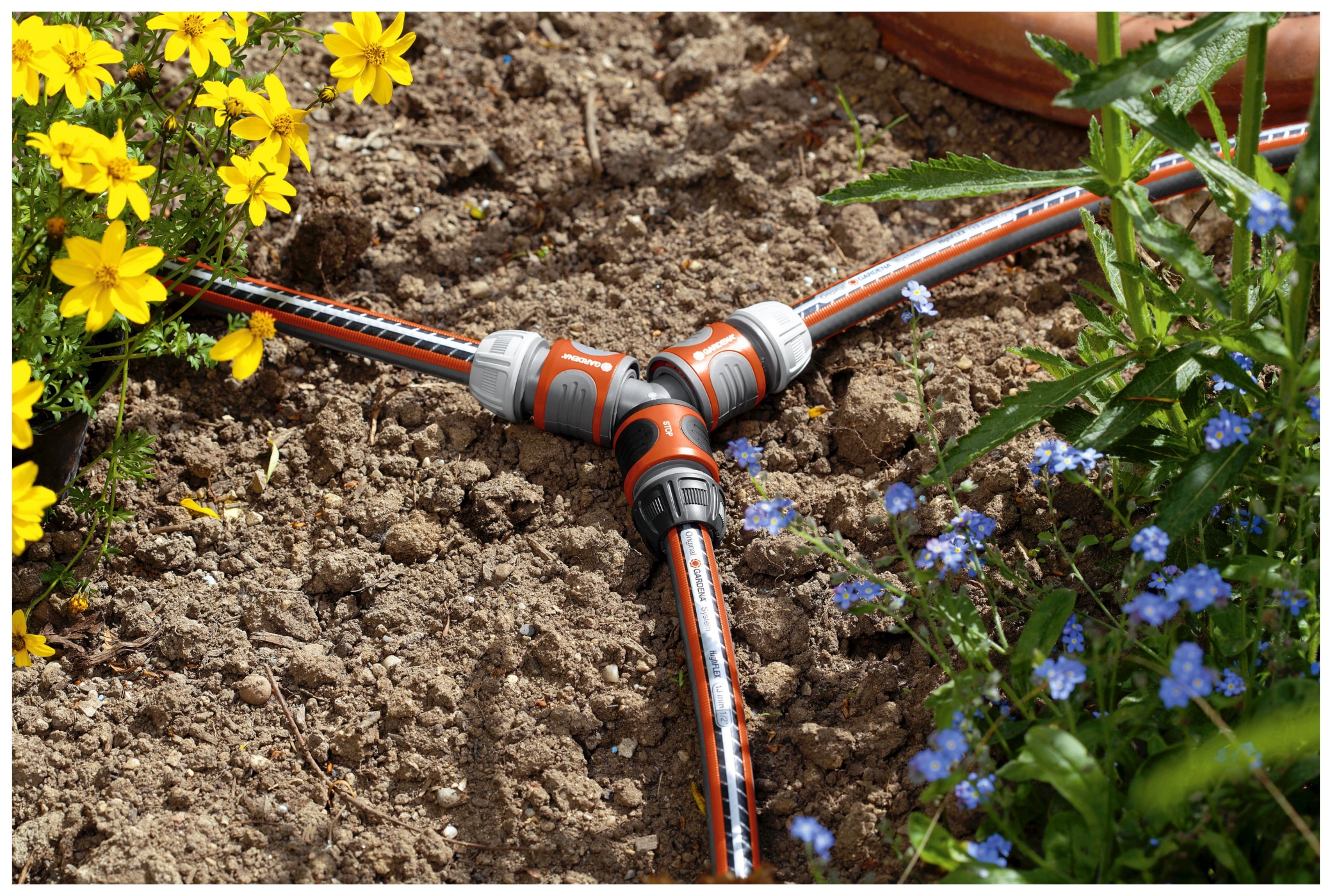 GARDENA Schnellkupplung Y-Verteiler 18287-20, 13 mm (1/2"), 15 mm (5/8") GARDENA Schnellkupplung Y-Verteiler 18287-20, 13 mm (1/2"), 15 mm (5/8")