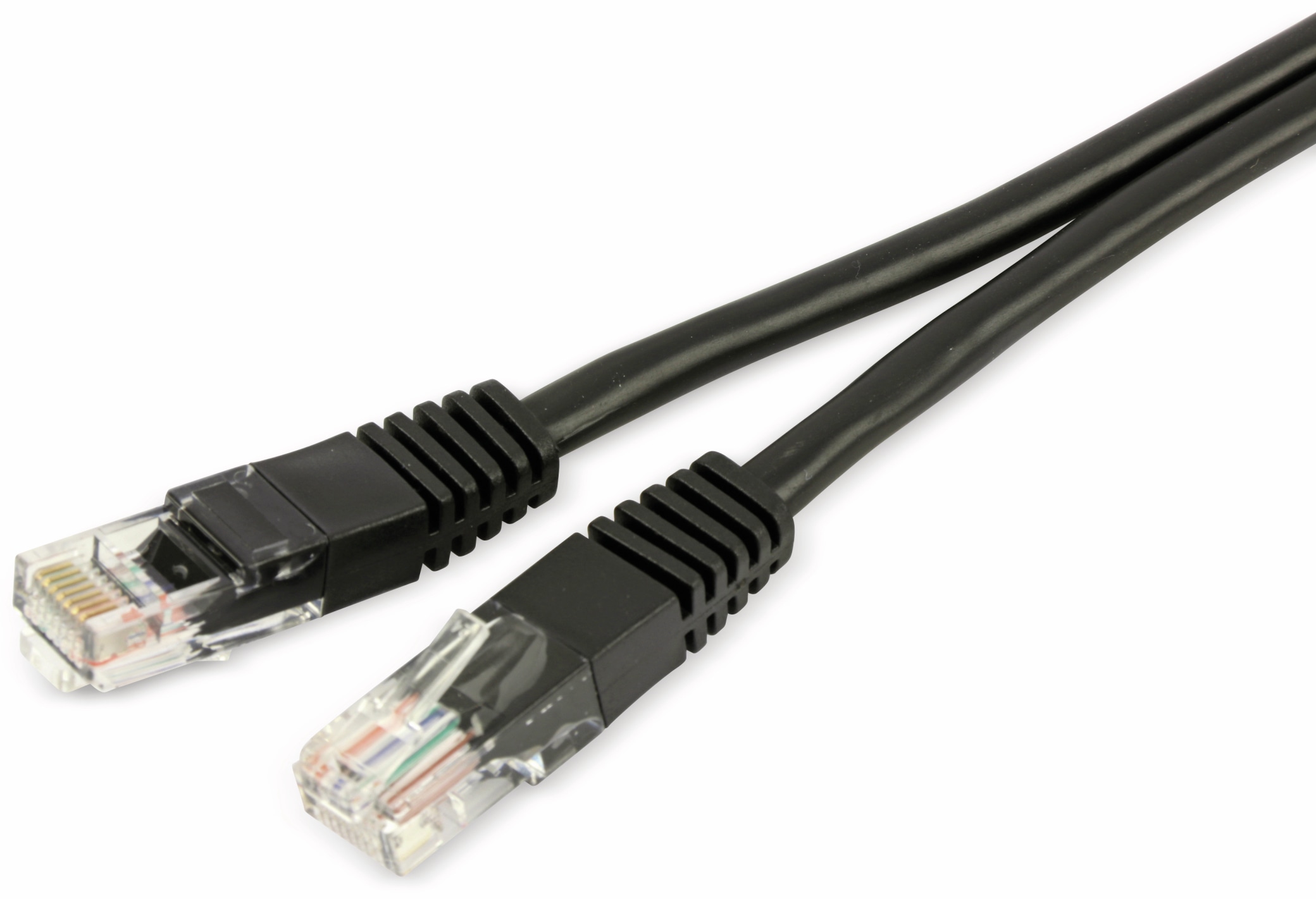 Patchkabel, 2m, schwarz Patchkabel, 2m, schwarz
