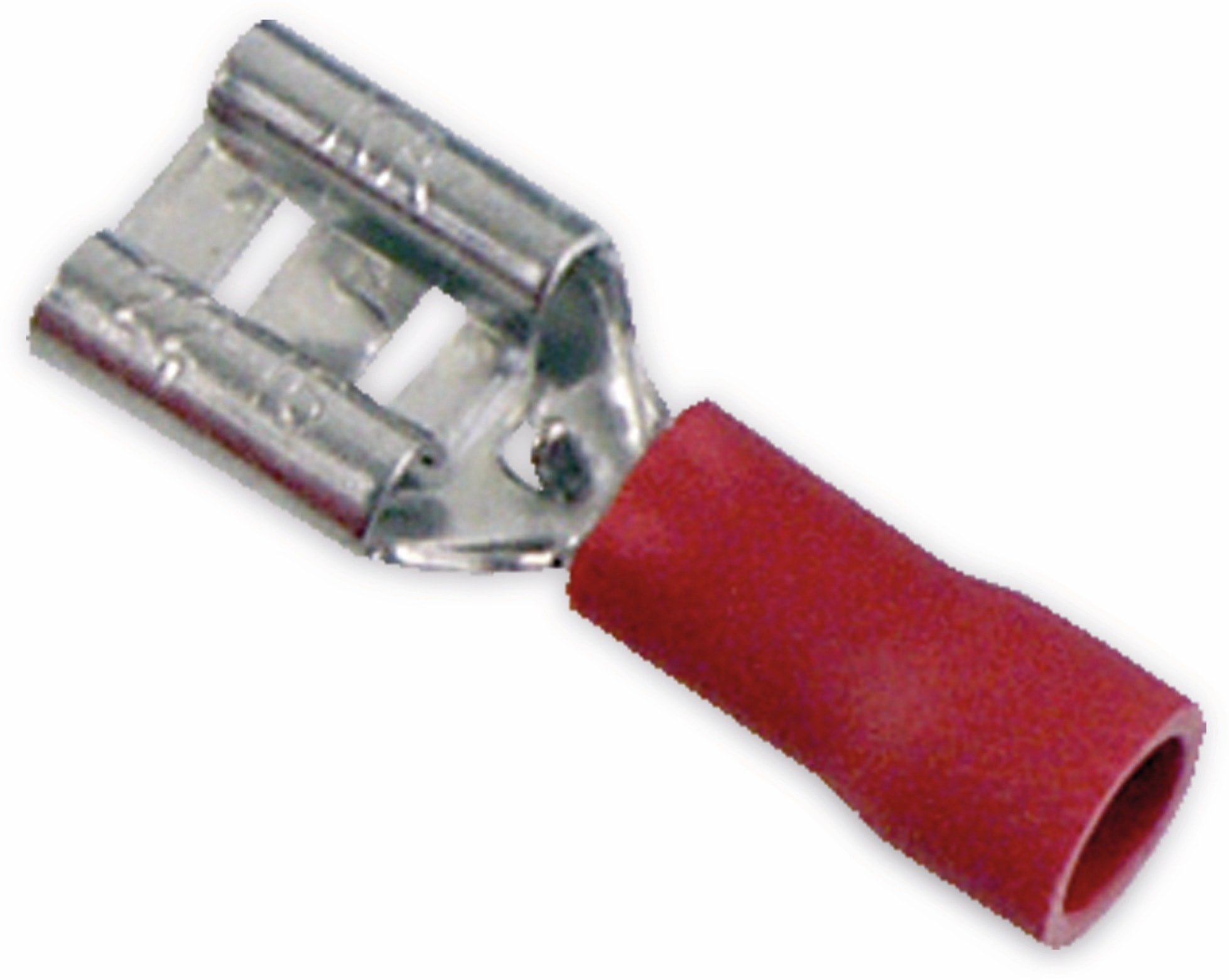 Flachsteckhülsen, 6,3 mm, 1,5 mm², rot, 10 Stück Flachsteckhülsen, 6,3 mm, 1,5 mm², rot, 10 Stück