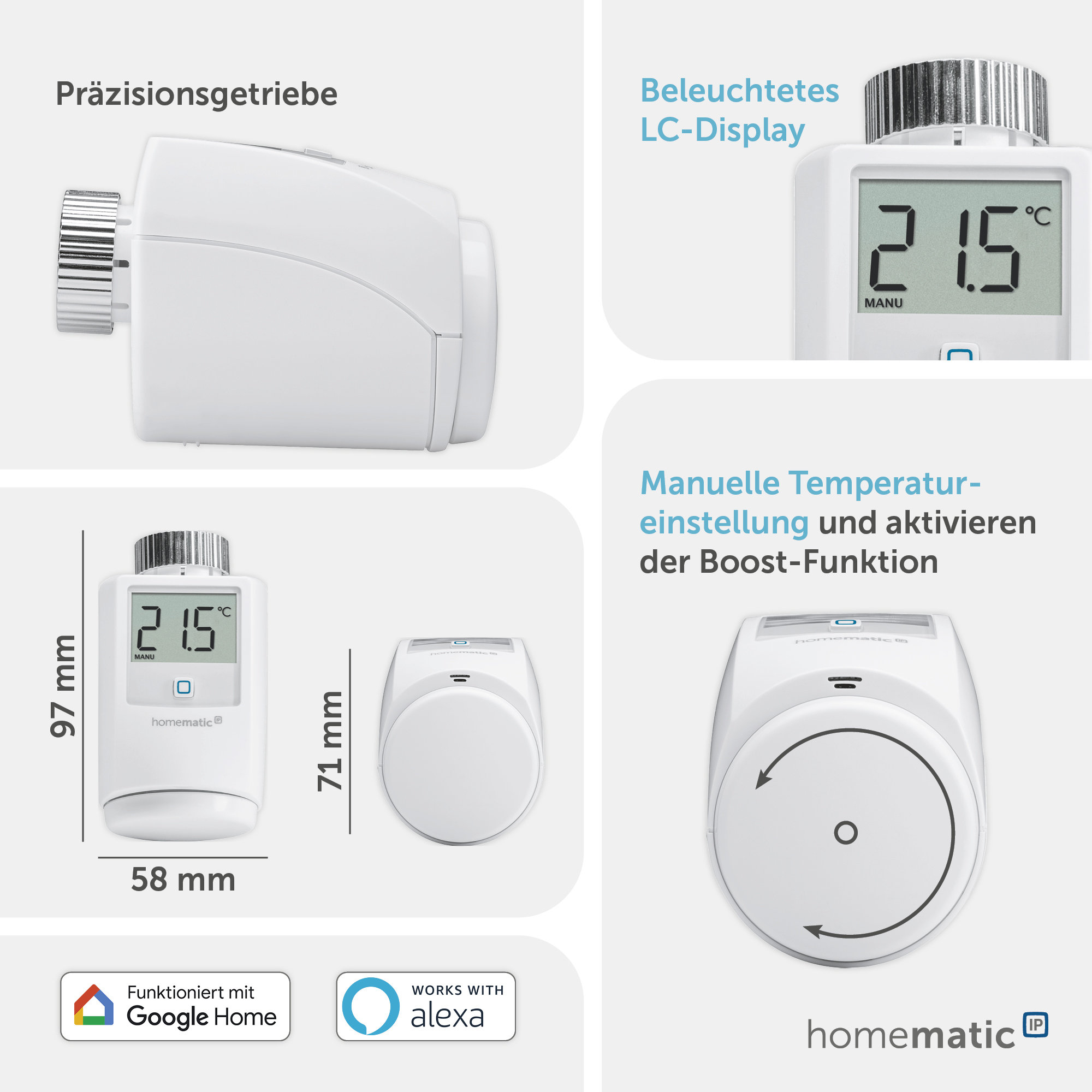 HOMEMATIC IP Smart Home 140280 Heizkörper-Thermostat HOMEMATIC IP Smart Home 140280 Heizkörper-Thermostat