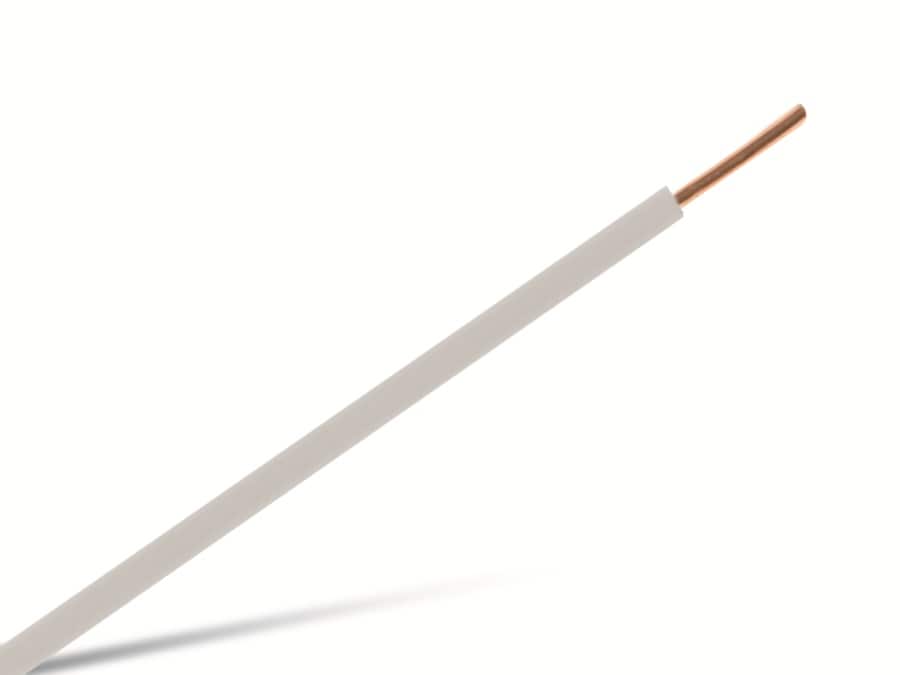 Installationsdraht H05V-U, 1 mm², 100 m, weiß Installationsdraht H05V-U, 1 mm², 100 m, weiß