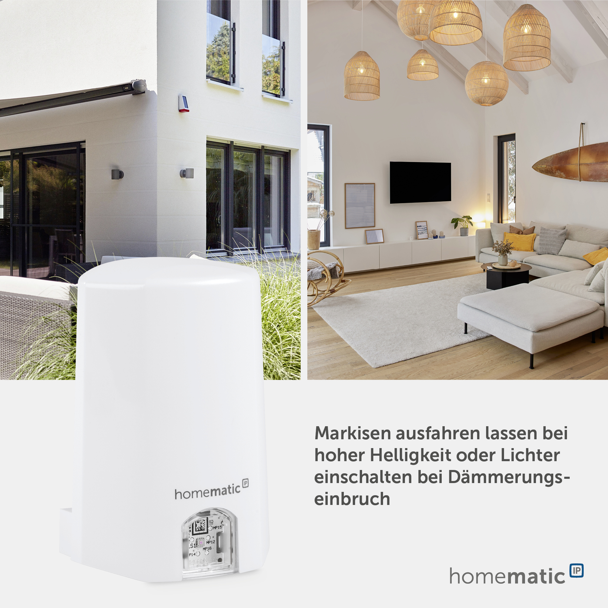 HOMEMATIC IP Smart Home 151566A0 Lichtsensor außen HOMEMATIC IP Smart Home 151566A0 Lichtsensor außen