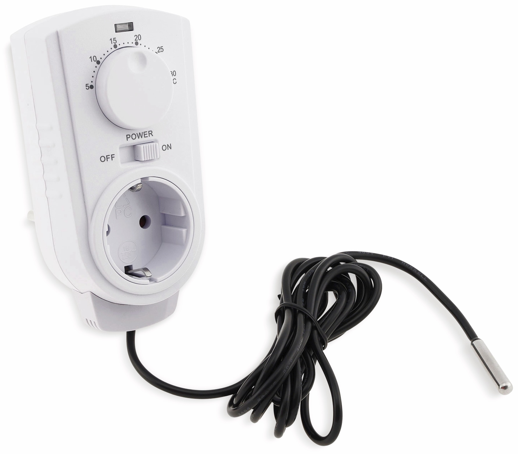 CHILITEC Steckdosenthermostat ST-50, analog, mit Außenfühler CHILITEC Steckdosenthermostat ST-50, analog, mit Außenfühler