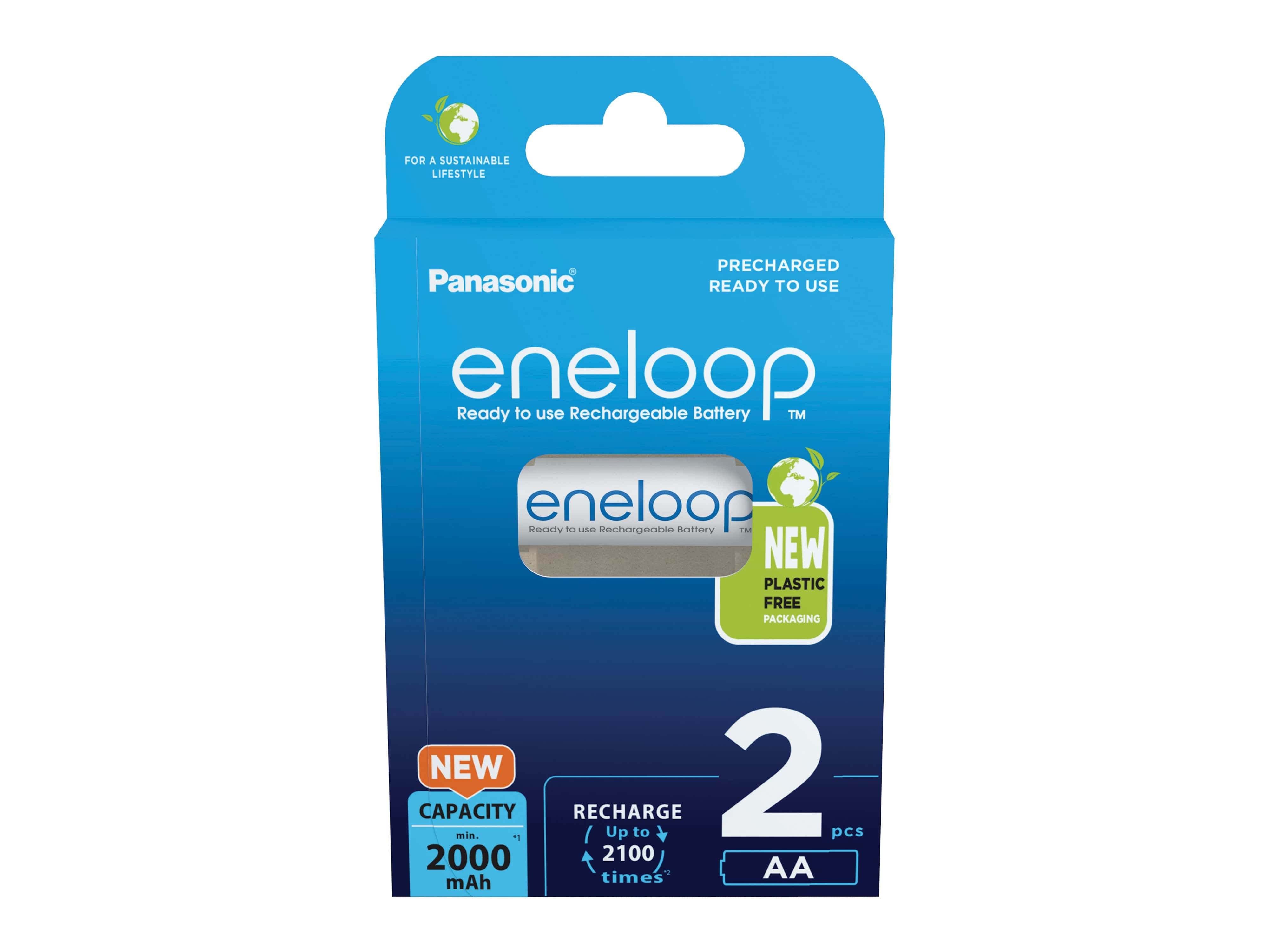 PANASONIC eneloop NiMH-Mignon Akku, 2000mAh, 2 Stück PANASONIC eneloop NiMH-Mignon Akku, 2000mAh, 2 Stück