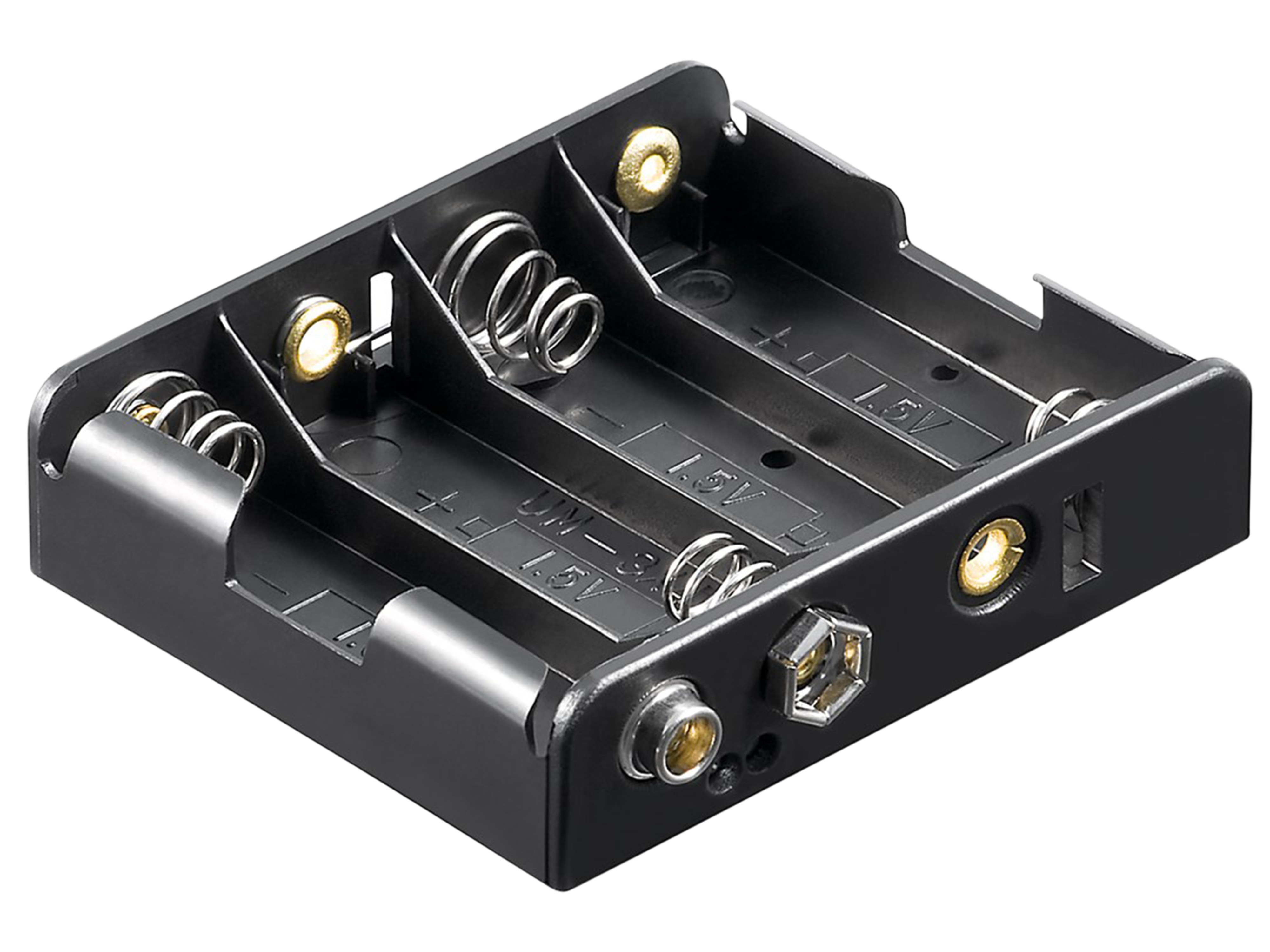 GOOBAY Batteriehalter, 4x Mignon, Clipanschluss GOOBAY Batteriehalter, 4x Mignon, Clipanschluss