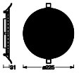 OSRAM LED-Einbauleuchte, ultra slim, 22W, 2000lm, 6500K, IP20, Ø 225mm, kaltweiß