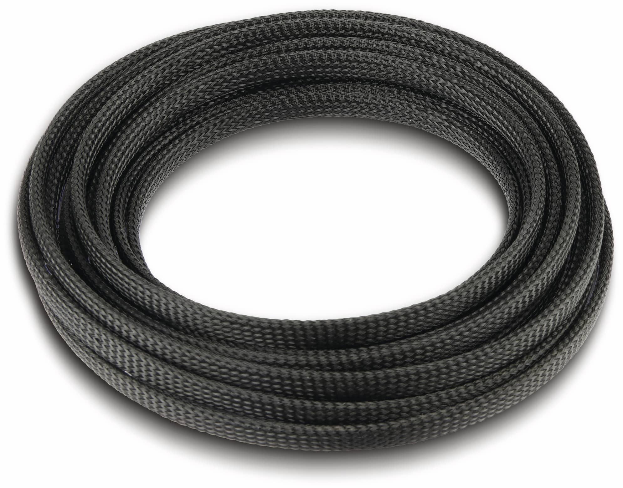 Geflechtschlauch, Ø 16 mm, PET, schwarz, 5 m Geflechtschlauch, Ø 16 mm, PET, schwarz, 5 m