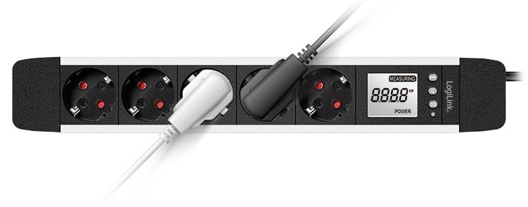 LOGILINK Steckdosenleiste LPS286, 5-fach, Display, Echzeit Energieverbrauch LOGILINK Steckdosenleiste LPS286, 5-fach, Display, Echzeit Energieverbrauch