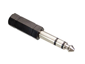 S-IMPULS Klinkenadapter, Stecker 6,3 mm stereo / Kupplung 3,5 mm stereo, schwarz S-IMPULS Klinkenadapter, Stecker 6,3 mm stereo / Kupplung 3,5 mm stereo, schwarz