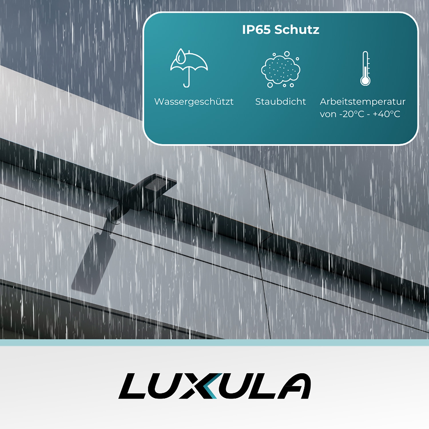 LUXULA LED-Straßenleuchte LX800101, 100W, 12000lm, 4000K, neutralweiß, IP65 LUXULA LED-Straßenleuchte LX800101, 100W, 12000lm, 4000K, neutralweiß, IP65