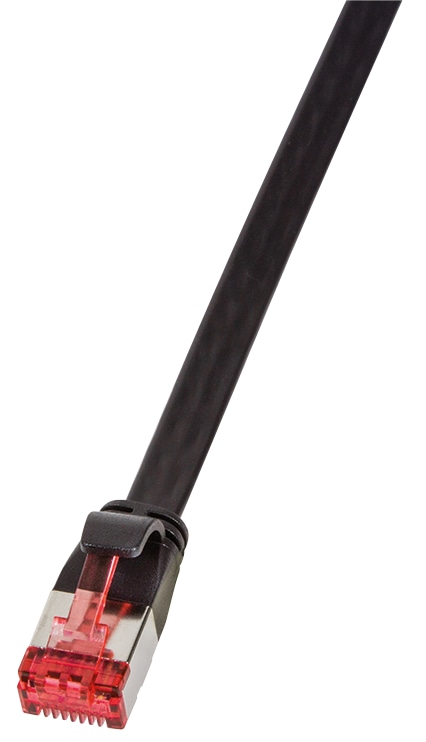 LOGILINK Patchkabel SlimLine CAT.6A U/FTP schwarz 0,5m LOGILINK Patchkabel SlimLine CAT.6A U/FTP schwarz 0,5m