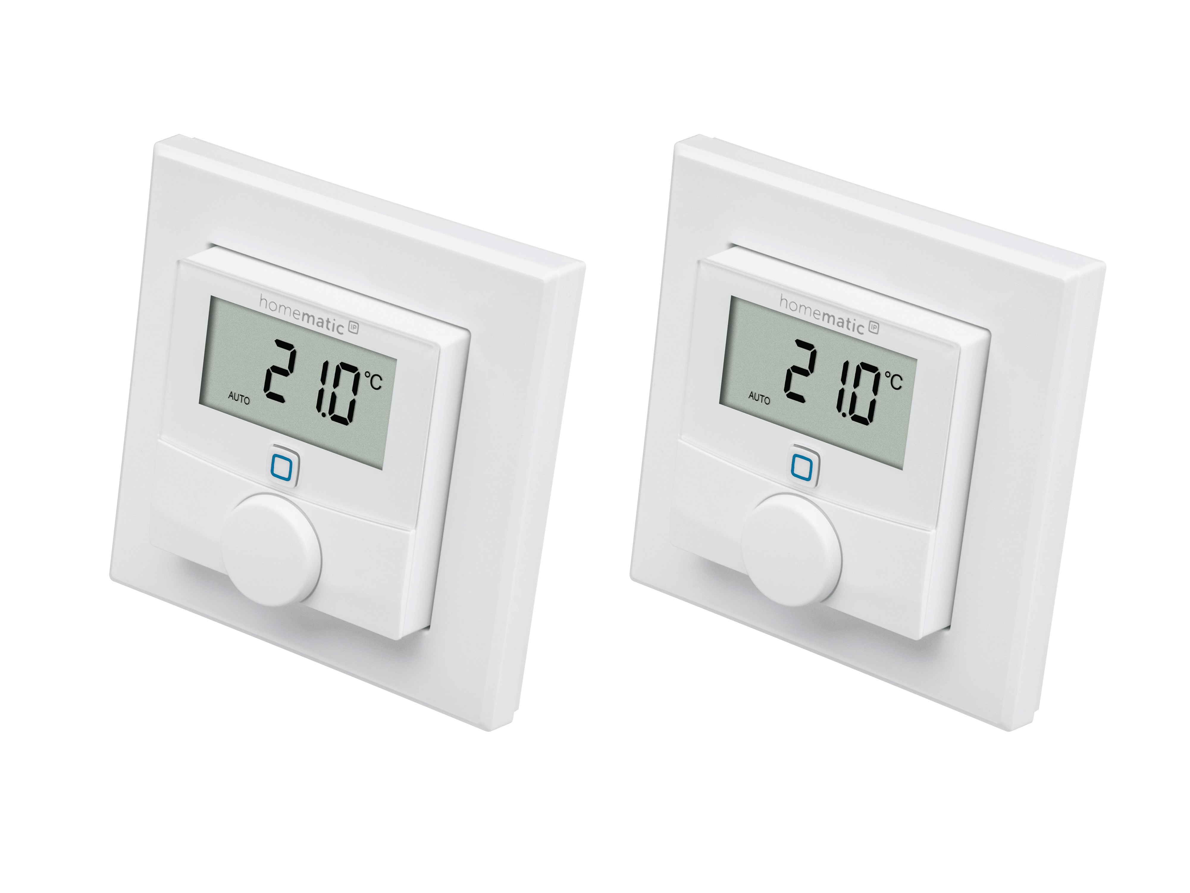 HOMEMATIC IP 156669A0, Wandthermostat mit Luftfeuchtigkeitssensor, 2 Stück HOMEMATIC IP 156669A0, Wandthermostat mit Luftfeuchtigkeitssensor, 2 Stück