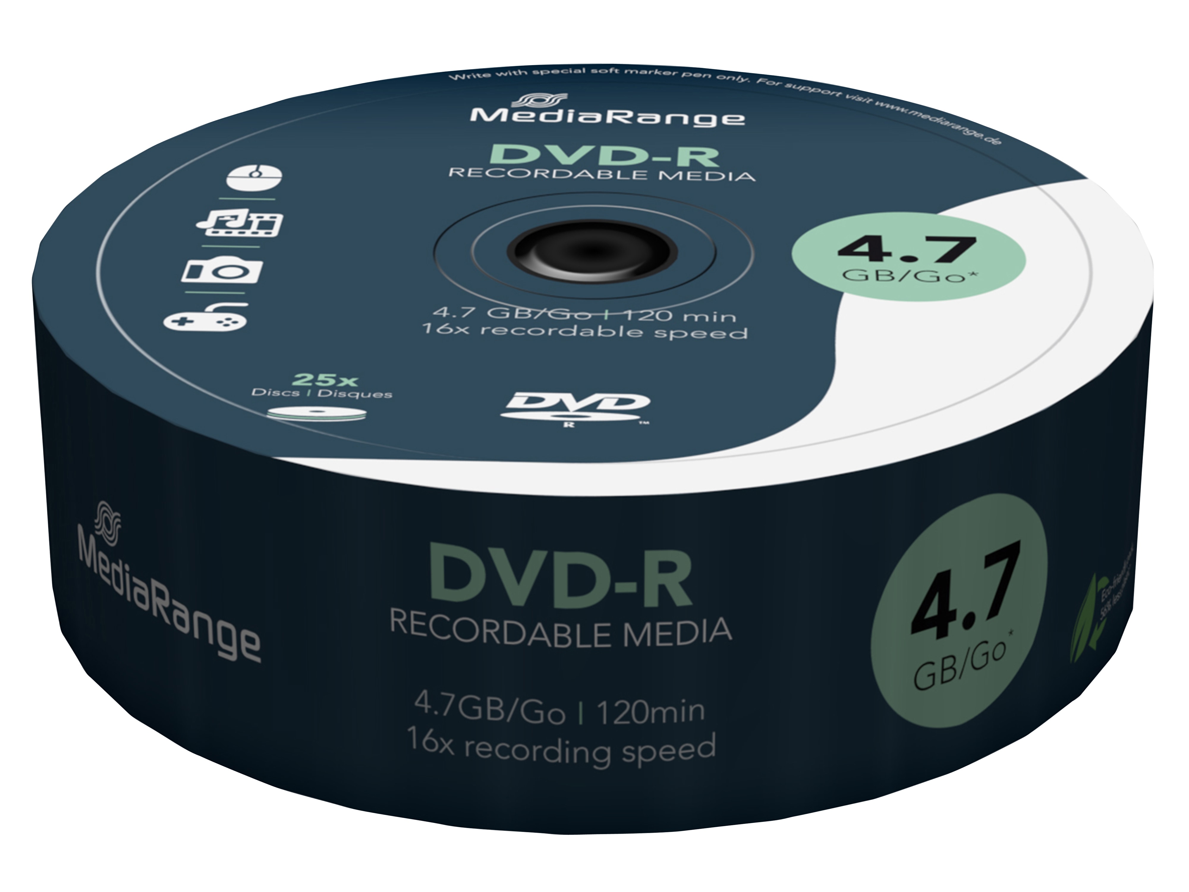 MEDIARANGE DVD-R Spindel MR403 4,7GB MEDIARANGE DVD-R Spindel MR403 4,7GB