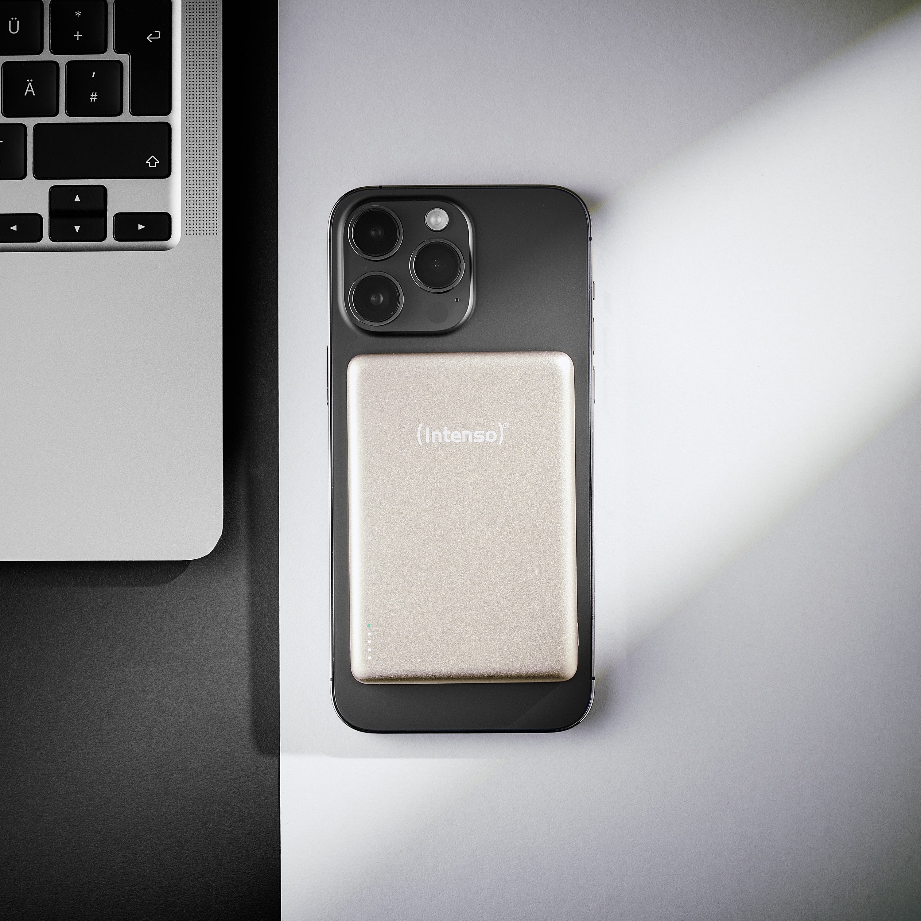 INTENSO Powerbank Magnetic Wireless, MW 10000, champange INTENSO Powerbank Magnetic Wireless, MW 10000, champange