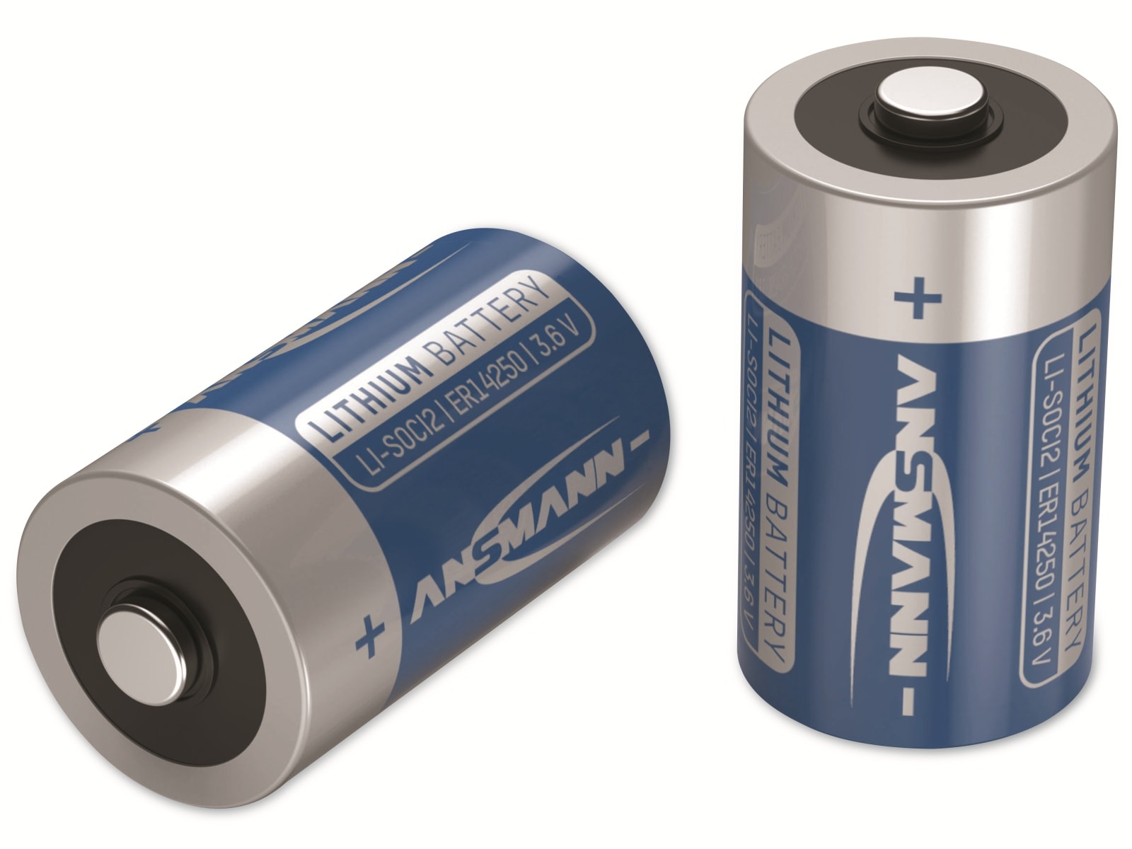 ANSMANN Lithium-Batterie ER14250, 3,6V-, 1200 mAh, AA ANSMANN Lithium-Batterie ER14250, 3,6V-, 1200 mAh, AA