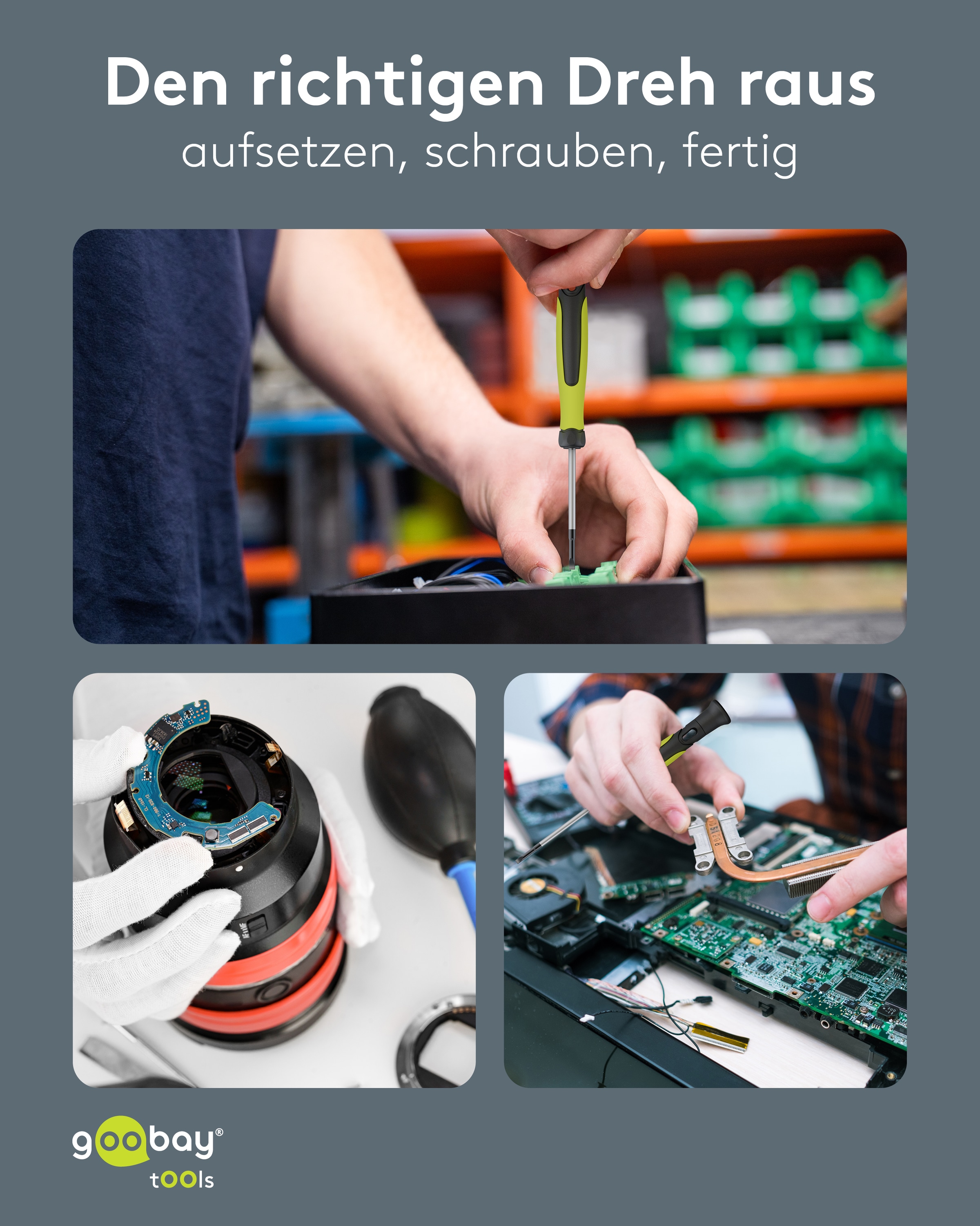 GOOBAY TOOLS Präzisionsschraubendreher-Set, 77837, 7-teilig GOOBAY TOOLS Präzisionsschraubendreher-Set, 77837, 7-teilig