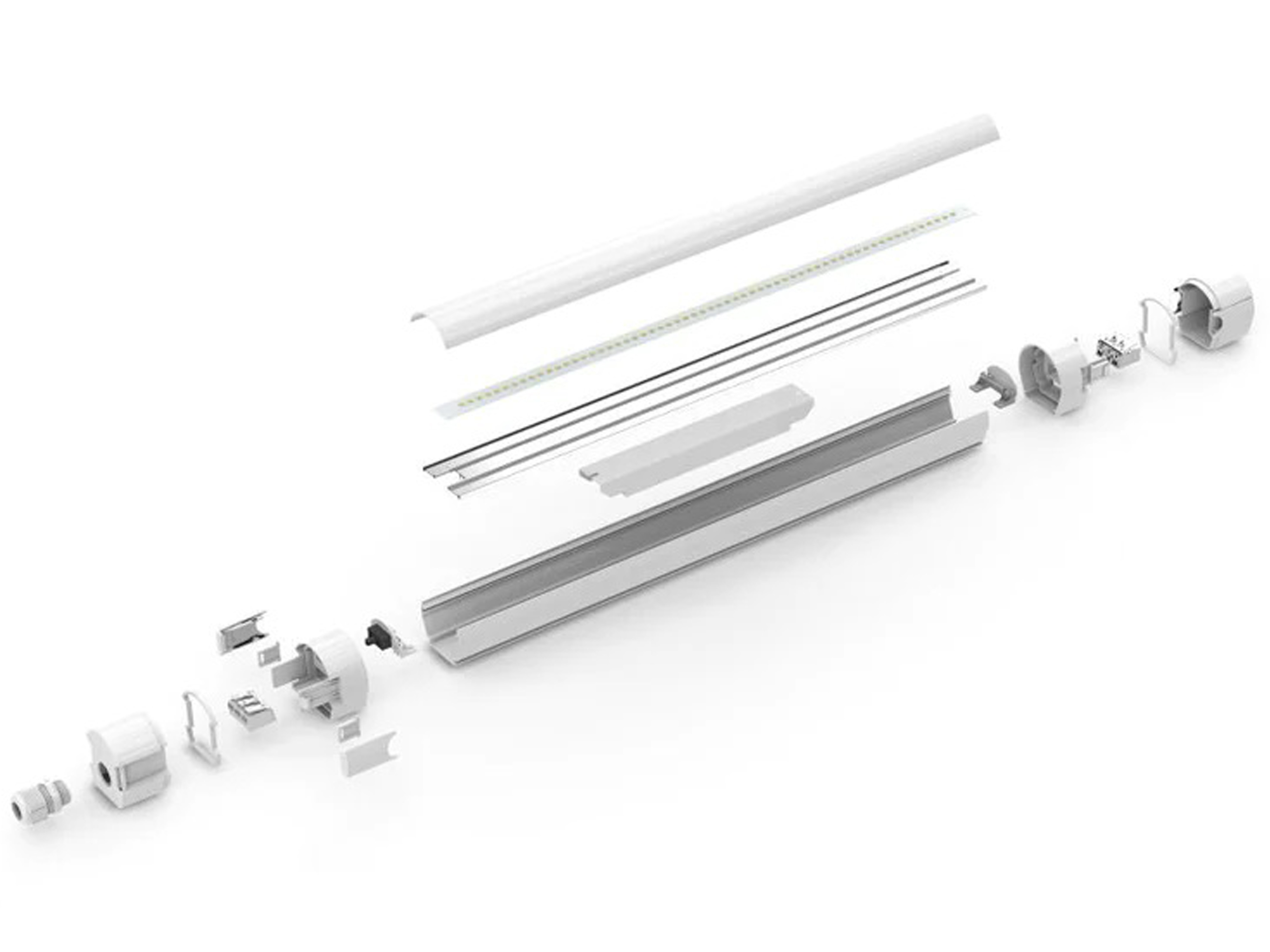 ENOVALITE LED-Feuchtraumleuchte PRO, EEK: E, 50W, 6000lm, 4000K, 1500mm