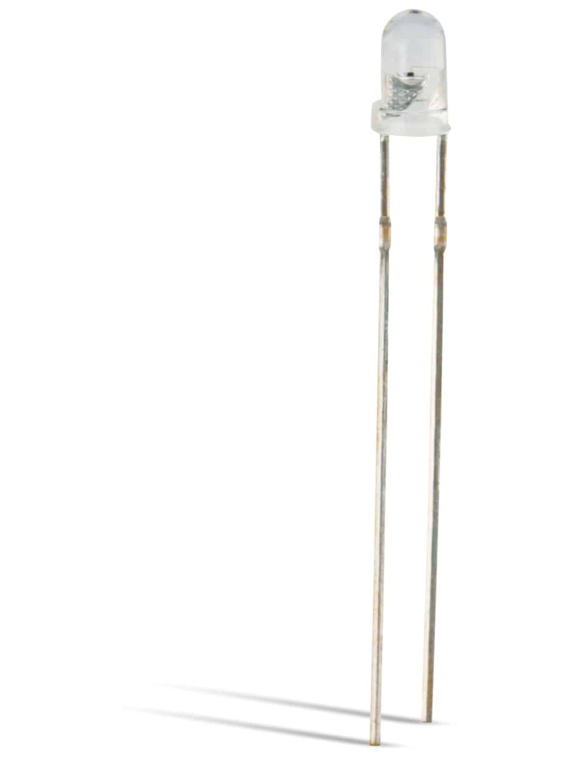 LED, grün, Ø 3 mm, 3,2 V/20 mA, 3500 mcd , 10 Stück LED, grün