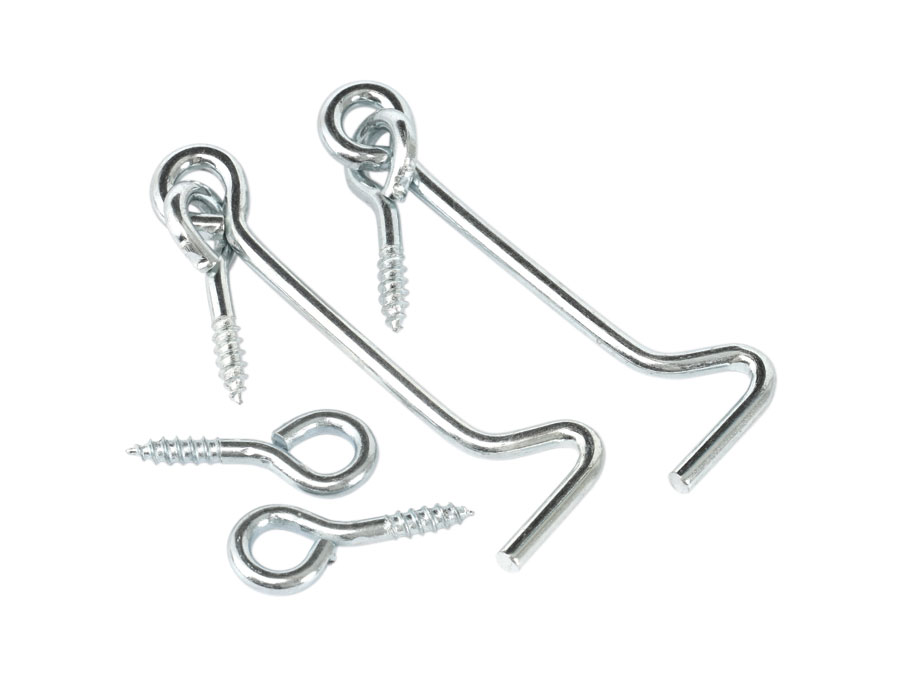 BGS TECHNIC Sturmhaken mit Schraubösen, 2 Stück BGS TECHNIC Sturmhaken mit Schraubösen, 2 Stück