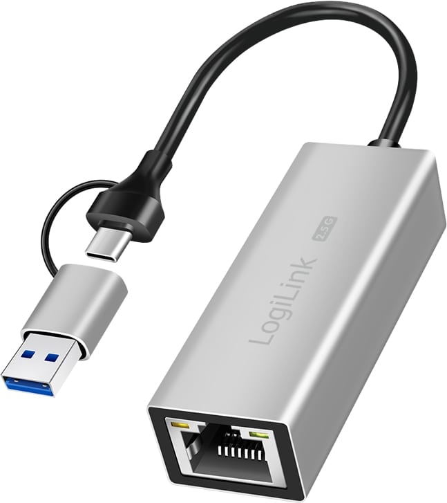 LOGILINK Netzwerkadapter UA0422 USB-A/-C 2,5G LOGILINK Netzwerkadapter UA0422 USB-A/-C 2,5G