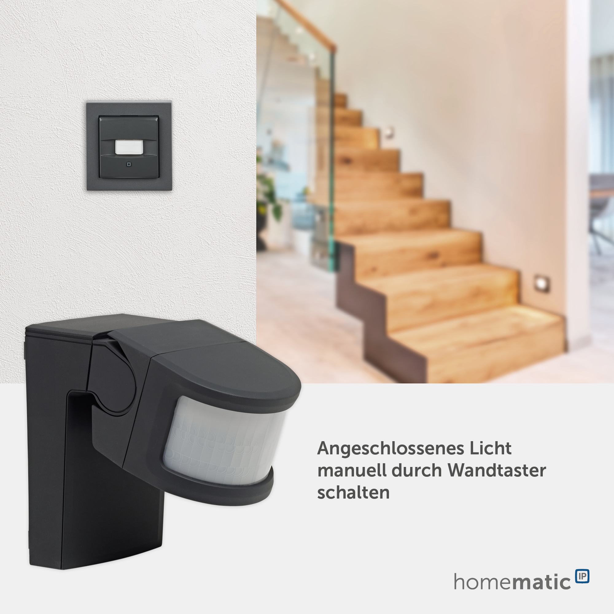 HOMEMATIC IP Bewegungsmelder mit Schaltaktor, außen, weiß HOMEMATIC IP Bewegungsmelder mit Schaltaktor, außen, weiß
