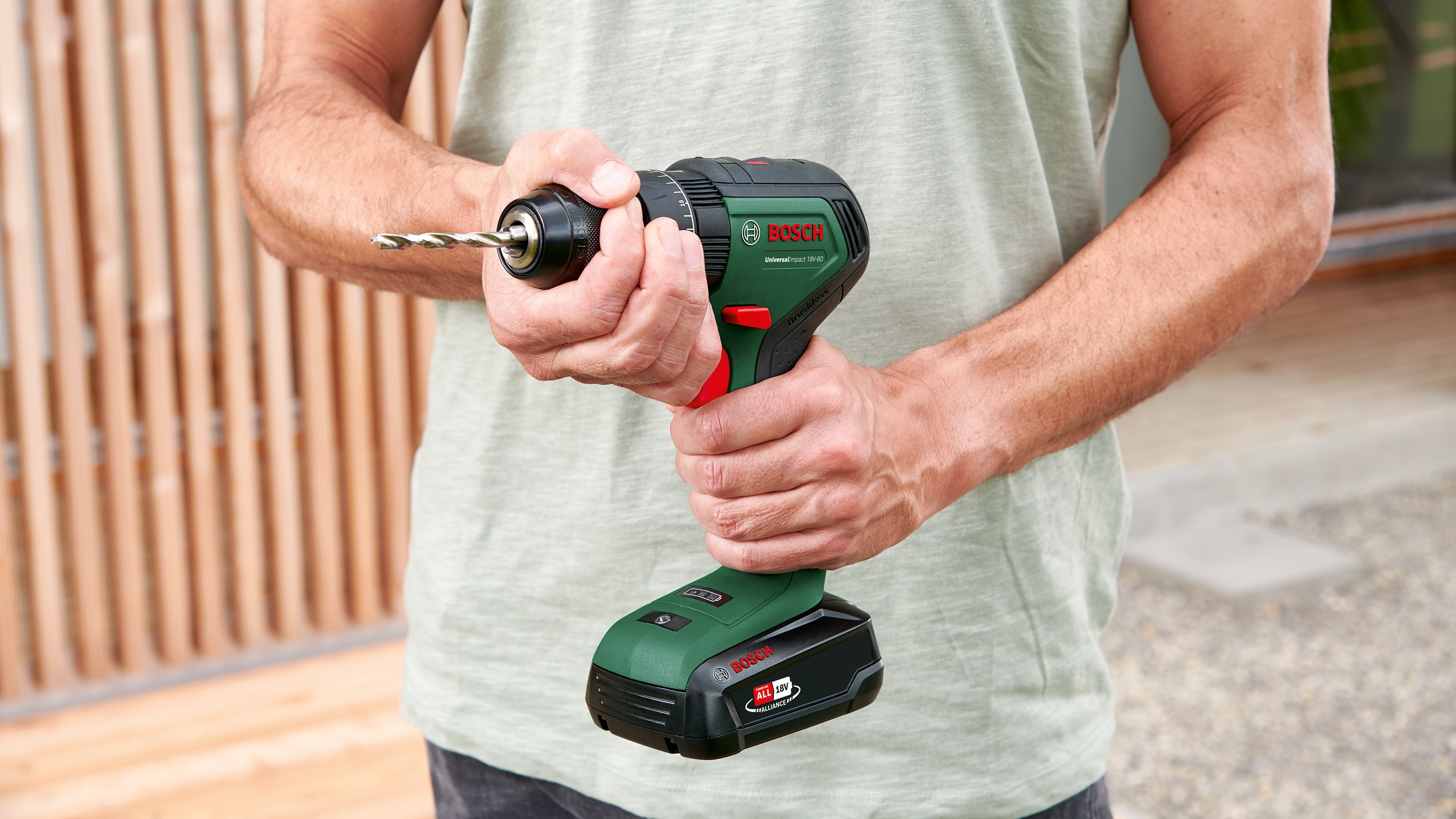 BOSCH Akku-Schlagbohrschrauber UniversalImpact 18V-60 06039D7100, 2-Gang, ohne Akku BOSCH Akku-Schlagbohrschrauber UniversalImpact 18V-60 06039D7100, 2-Gang, ohne Akku